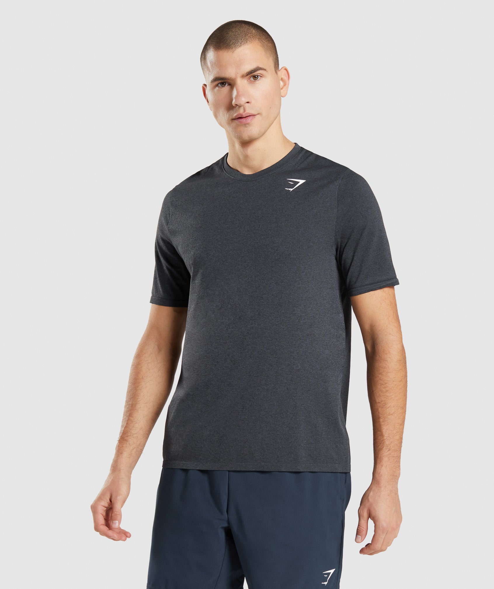 Black Men's Gymshark Arrival Seamless T Shirts | MIAZRP-164