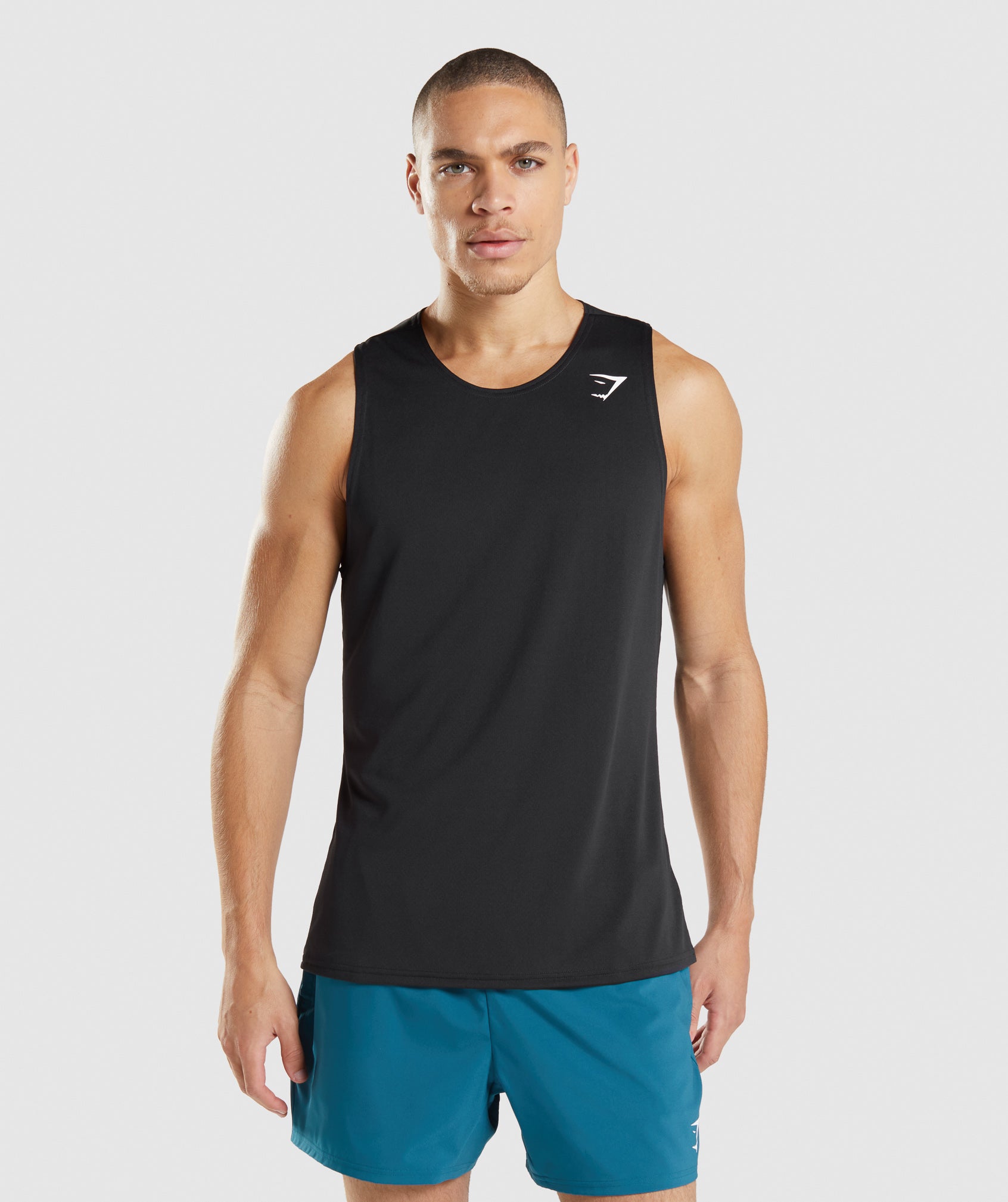 Black Men's Gymshark Arrival Tanks | TYGUQF-023