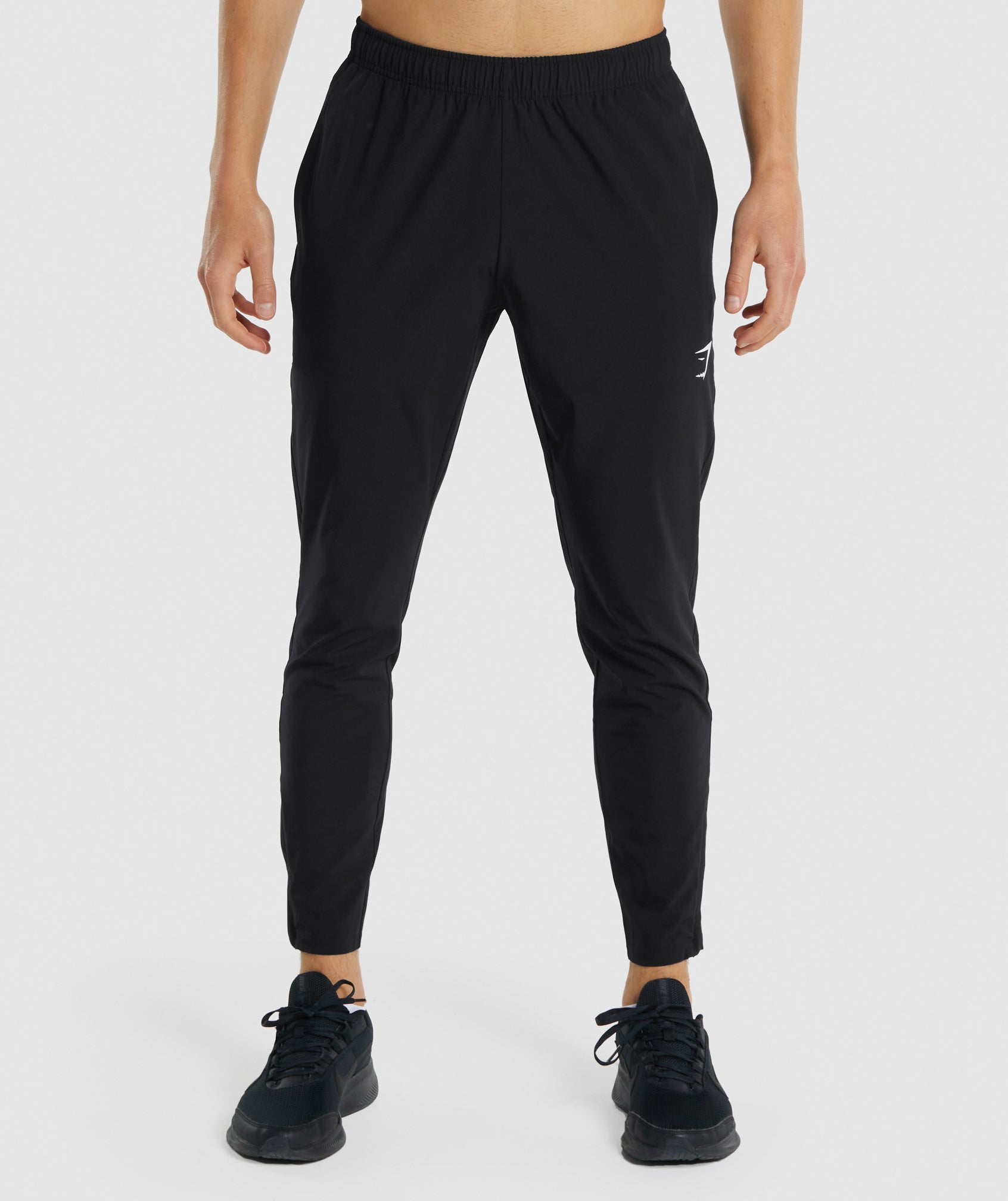 Black Men's Gymshark Arrival Woven Jogger | IZVWEQ-591