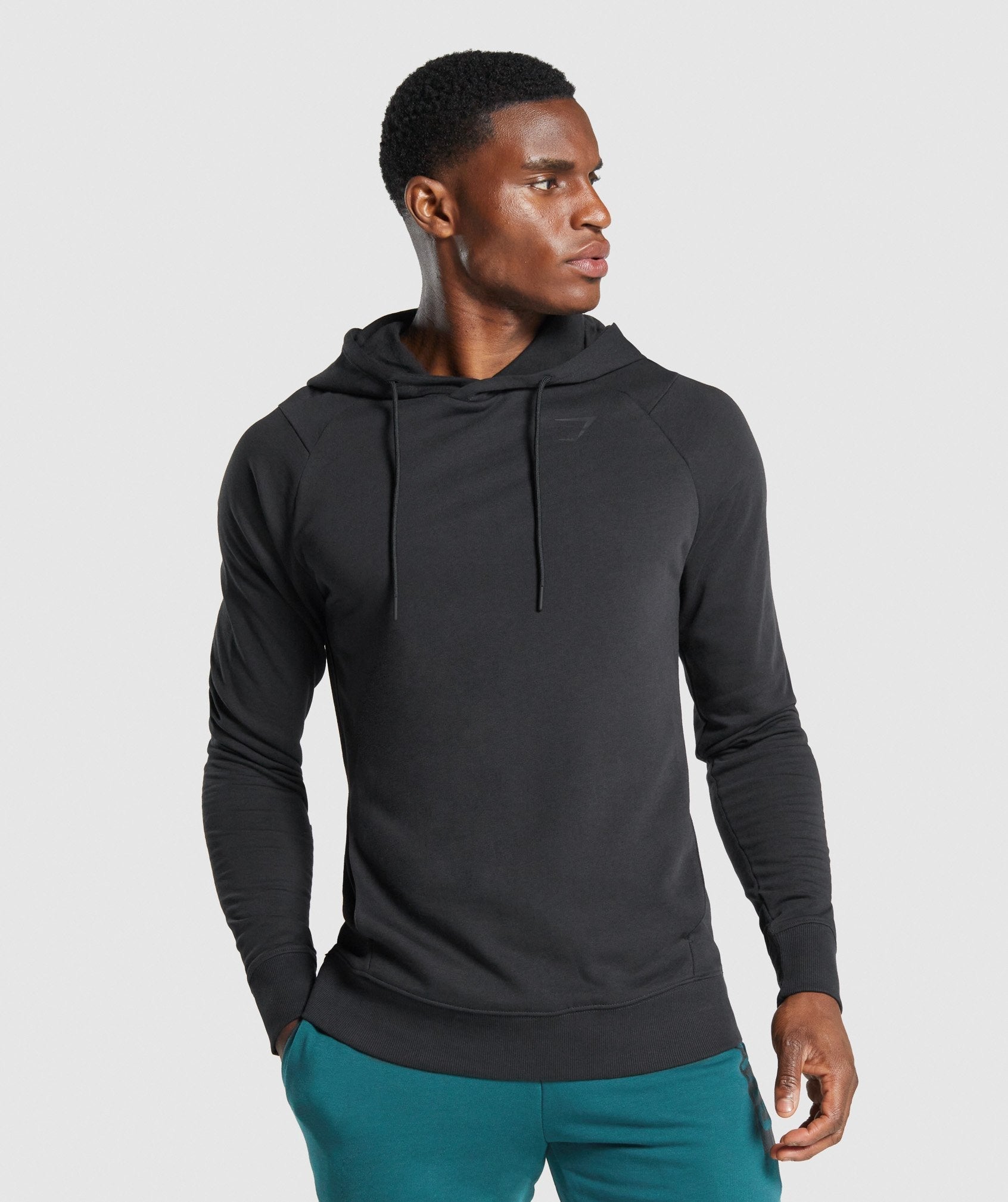 Black Men's Gymshark Bold Hoodie | GSKNHQ-283