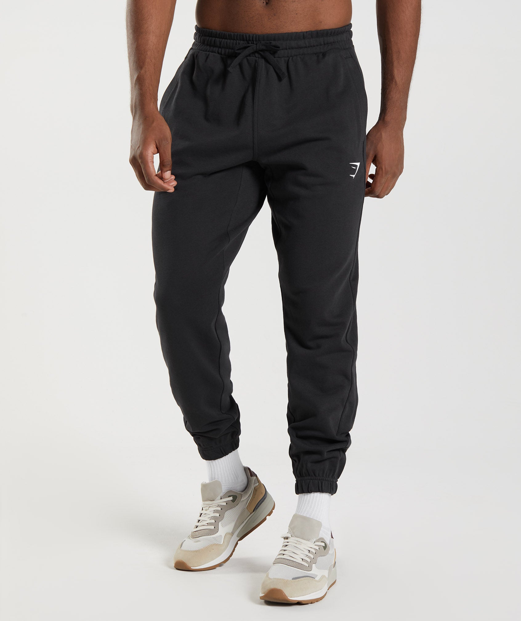 Black Men's Gymshark Essential Oversized Jogger | MZXDLG-934