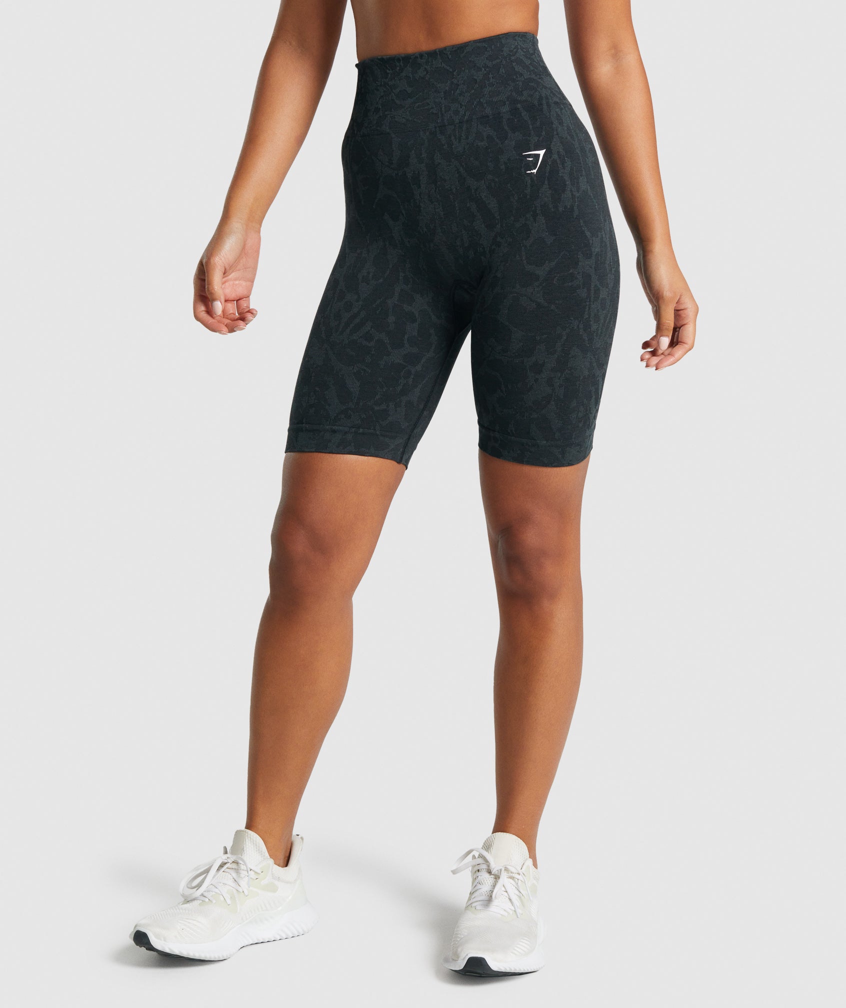 Black Women's Gymshark Adapt Animal Seamless Cycling Shorts | HFBKVS-523