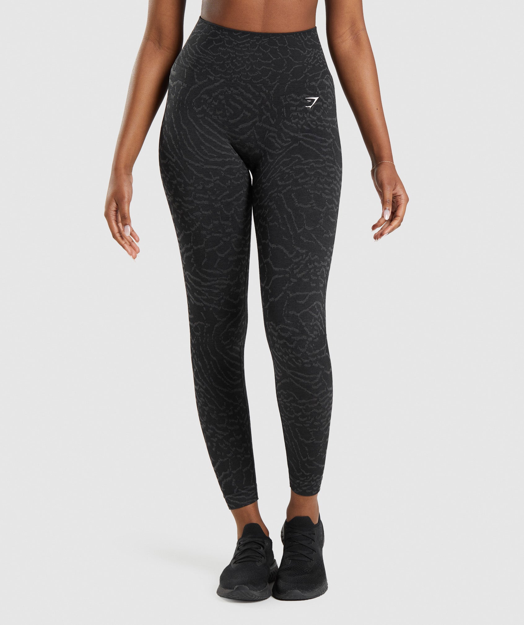 Black Women's Gymshark Adapt Animal Seamless Leggings | IWELBD-532