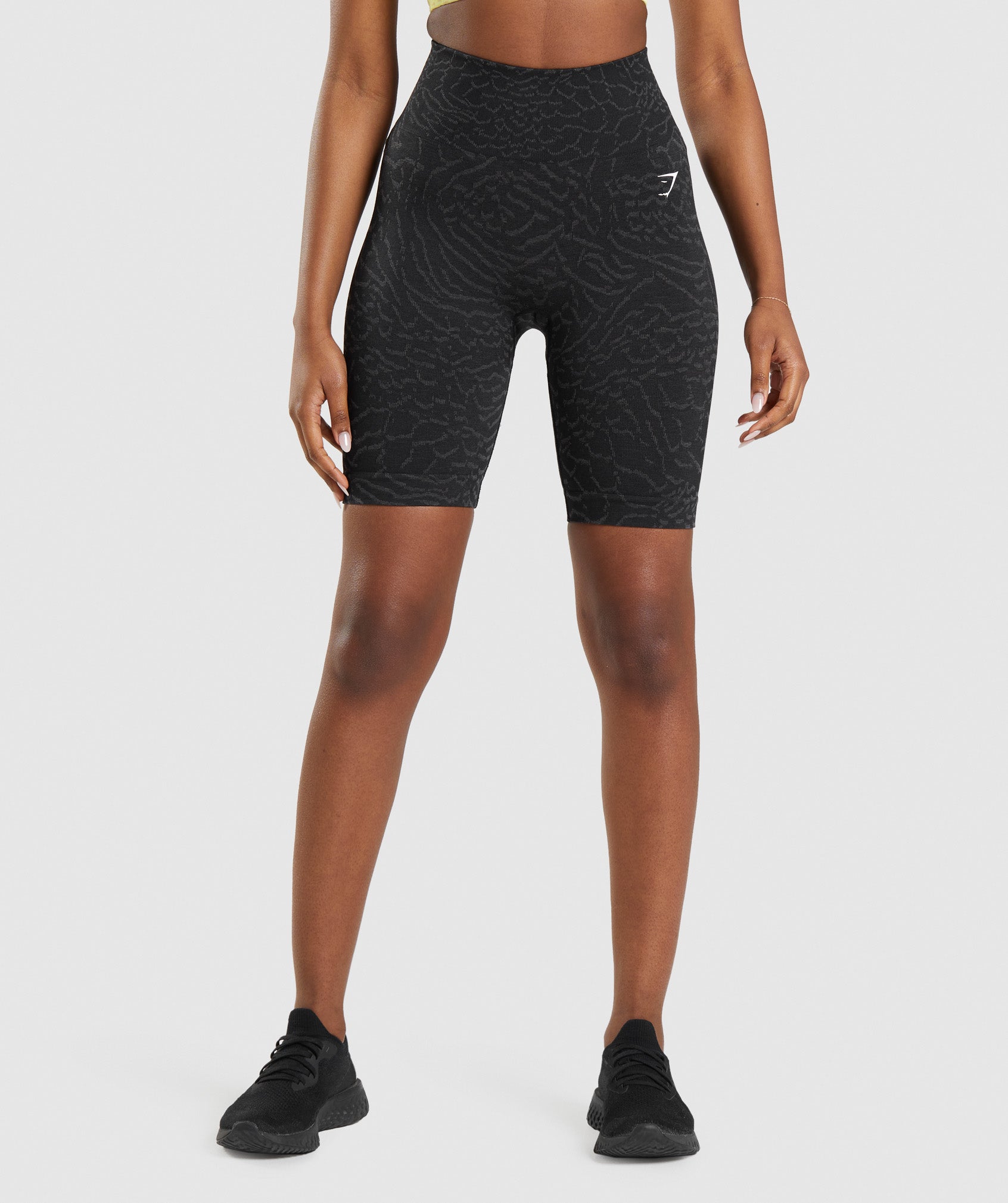 Black Women's Gymshark Adapt Animal Seamless Cycling Shorts | JGDSWQ-069