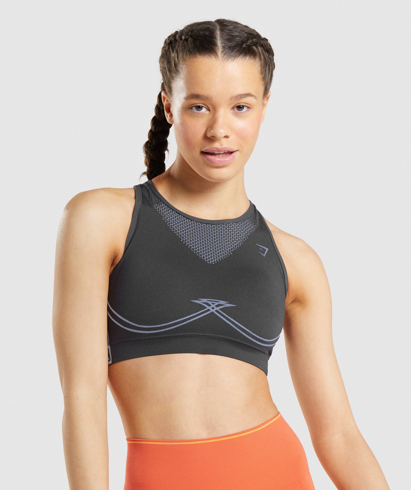 Black Women's Gymshark Apex Seamless Sports Bra | DFIPKE-734