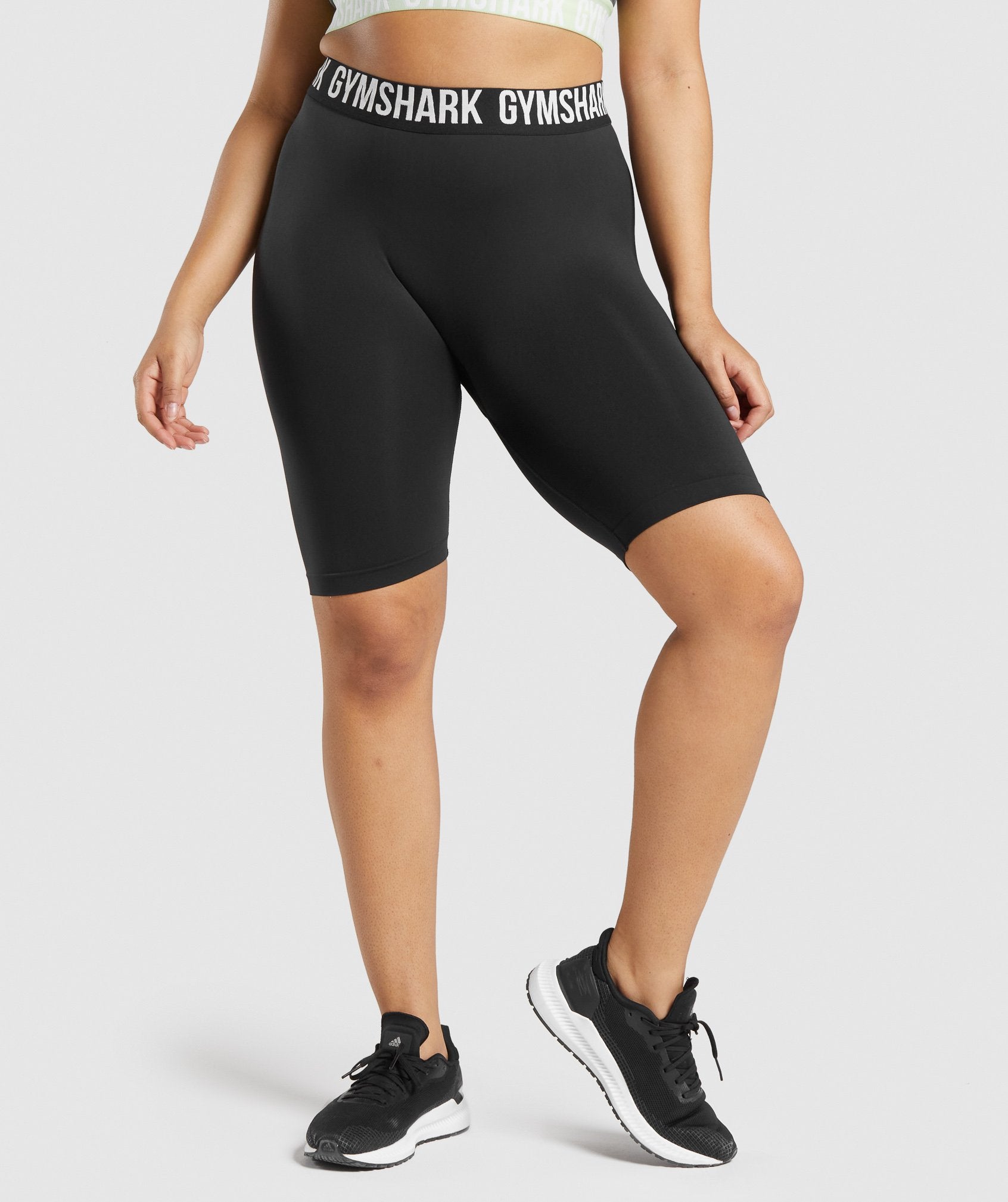 Black Women's Gymshark Fit Seamless Cycling Shorts | THVCMY-406