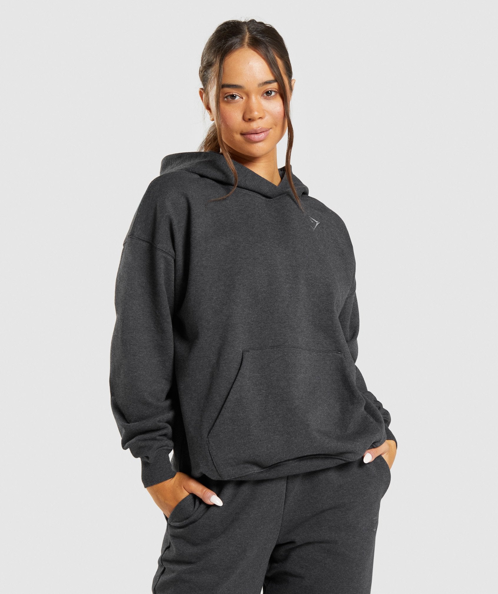 Black Women's Gymshark Rest Day Sweats Hoodie | TMXASZ-371