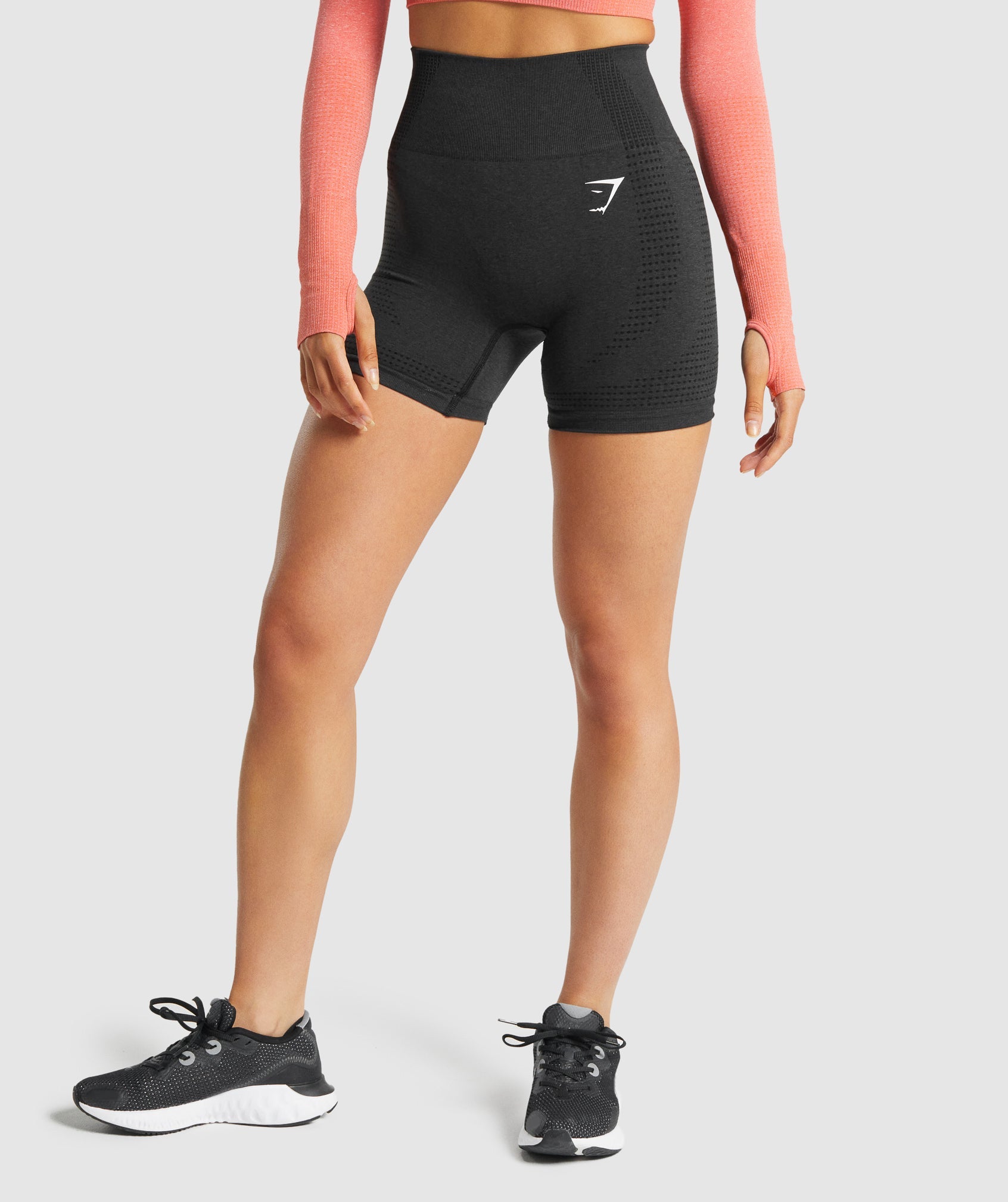 Black Women's Gymshark Vital Seamless 2.0 Shorts | ZIJKTC-028