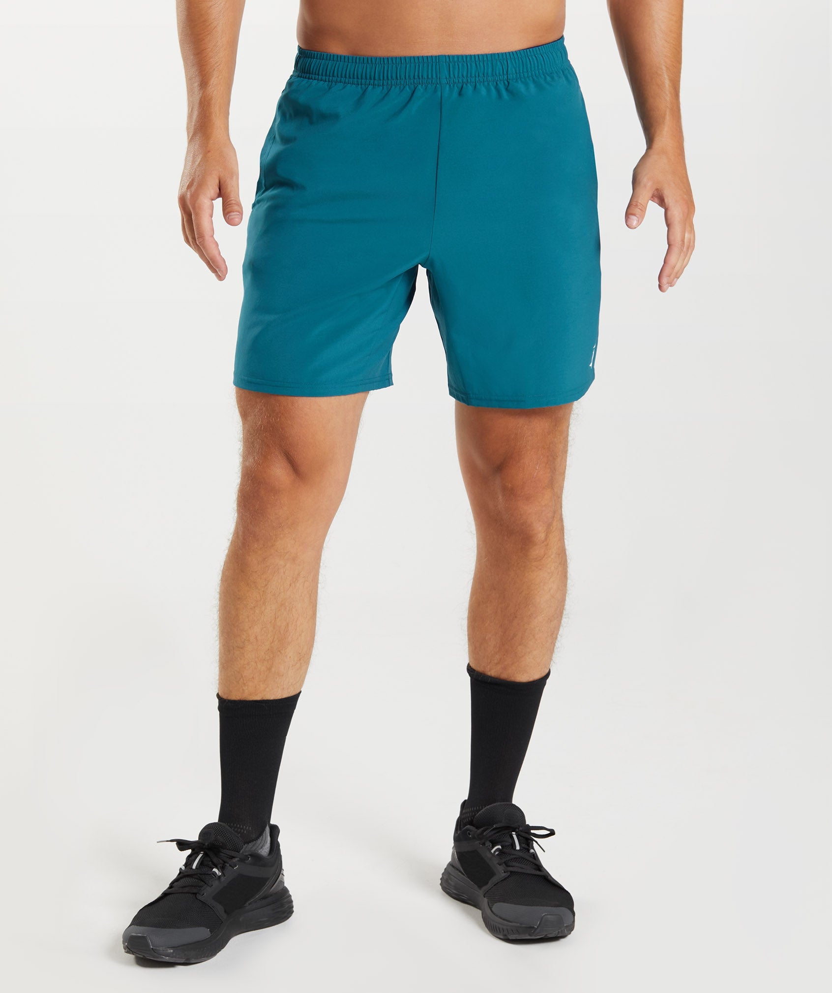 Blue Men's Gymshark Arrival 7" Shorts | BFPVKT-370