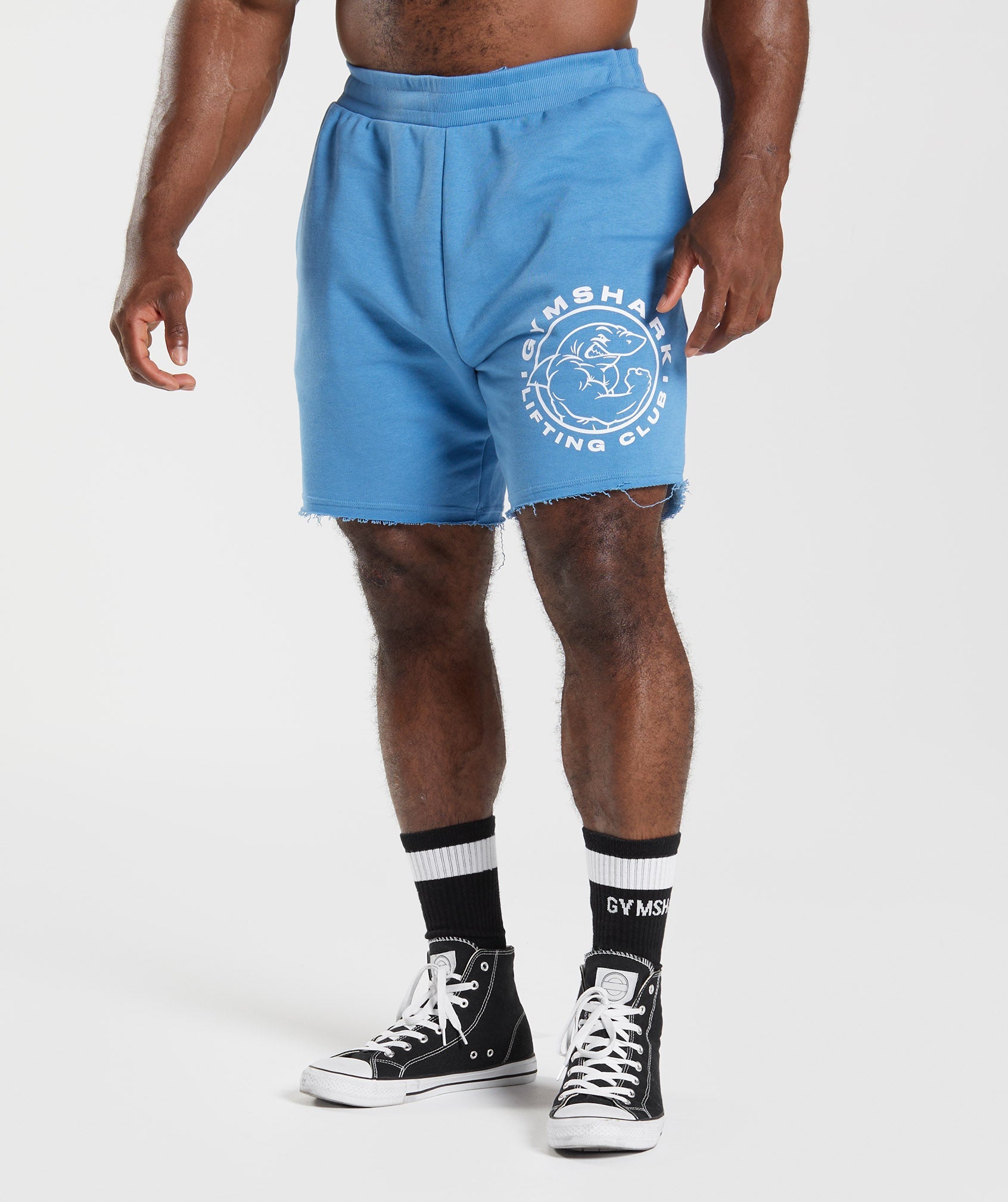 Blue Men's Gymshark Legacy Shorts | GUCIHD-597