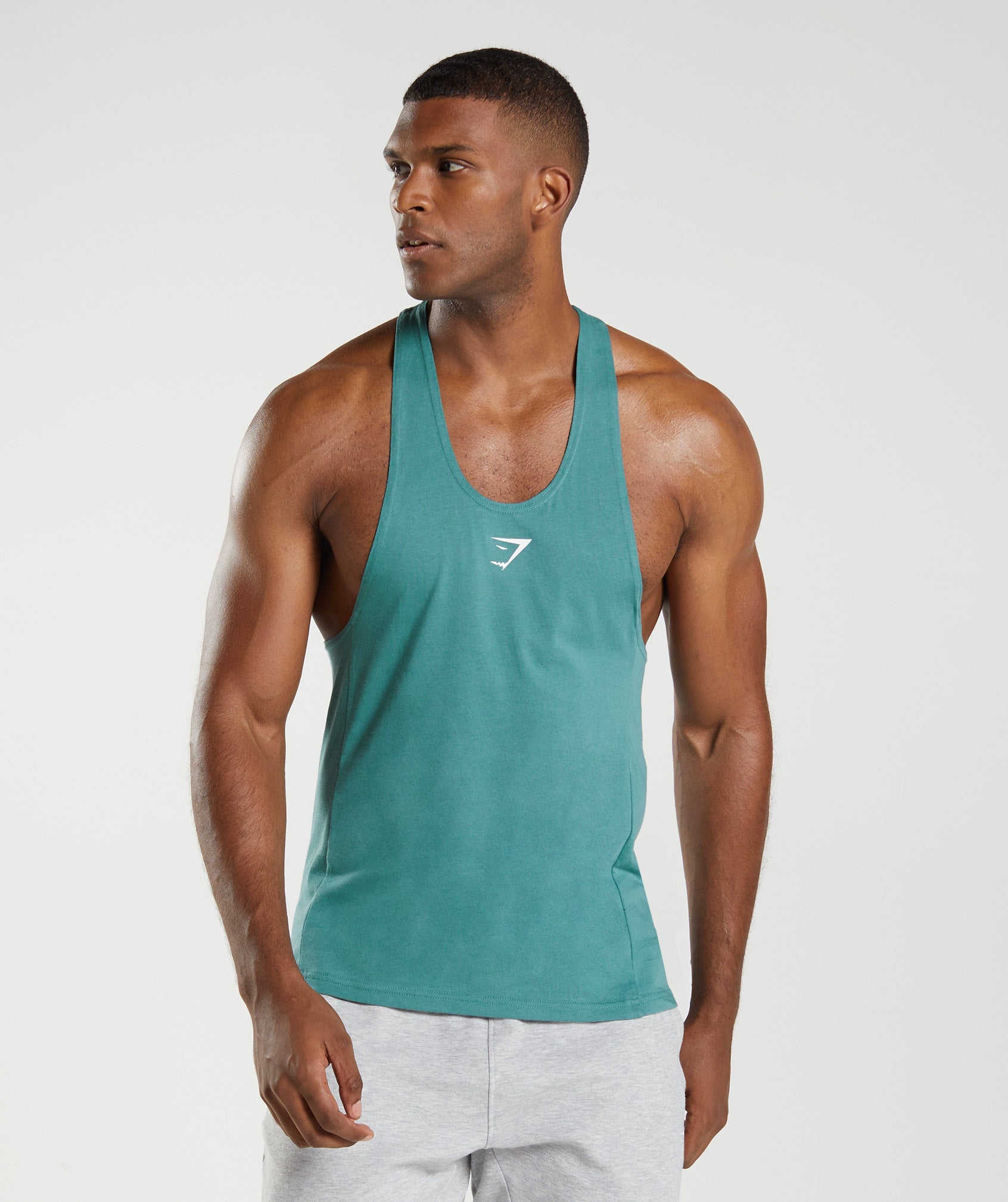 Blue Men's Gymshark React Stringer Vest | EGNCFR-360