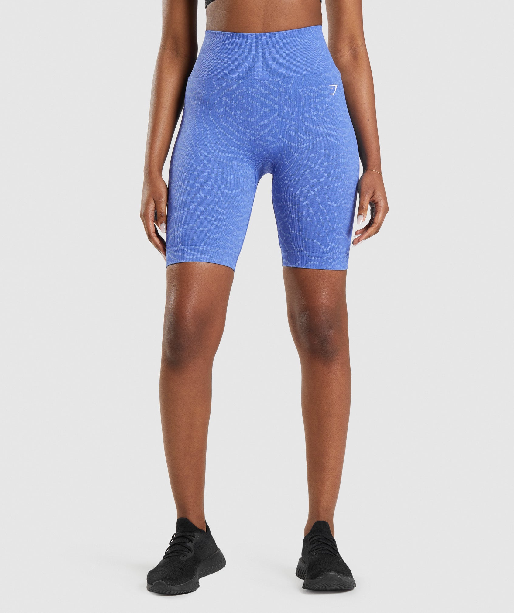 Blue Women's Gymshark Adapt Animal Seamless Cycling Shorts | JGOZMD-035