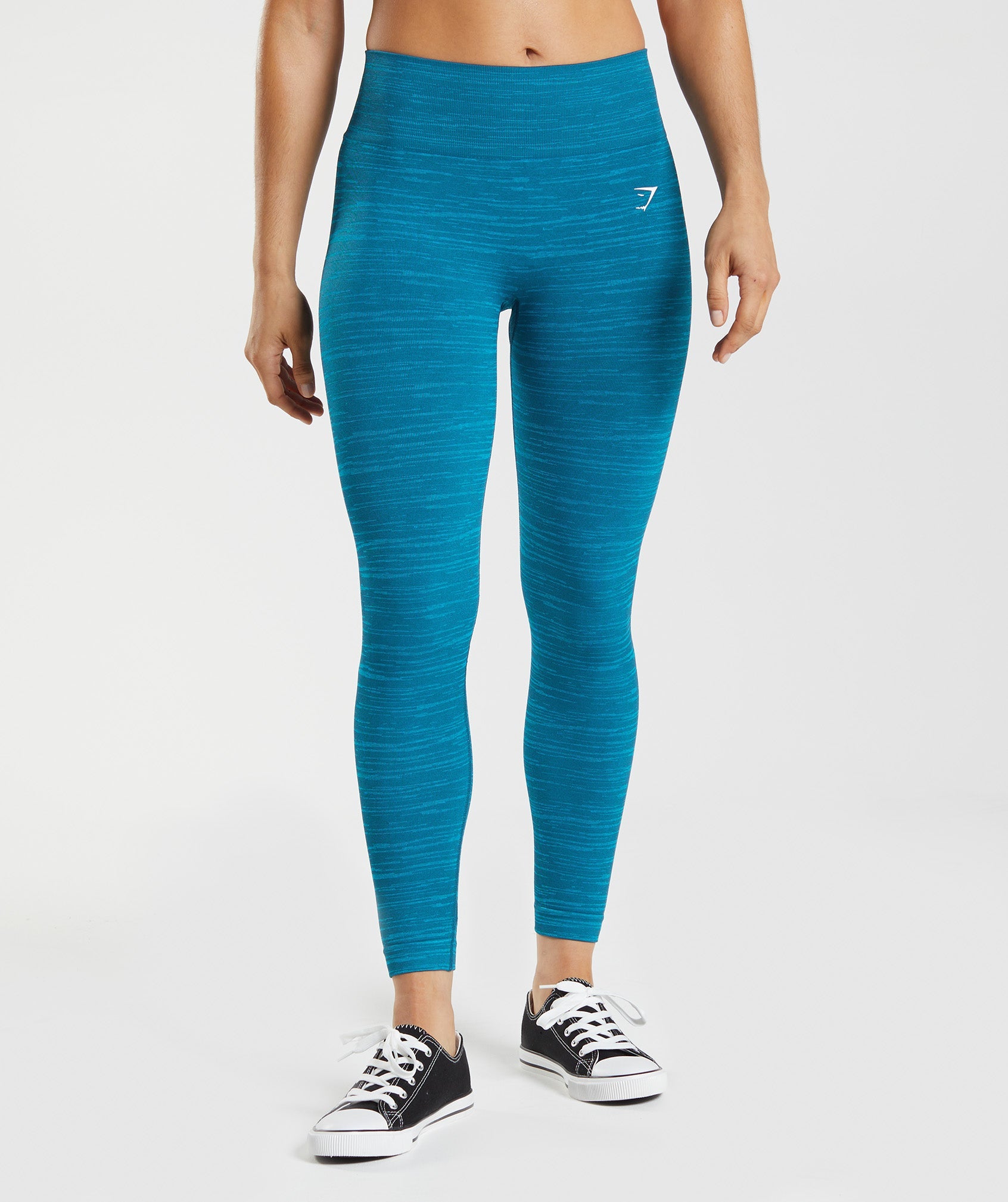 Blue Women's Gymshark Adapt Marl Seamless Leggings | DPLJHR-152