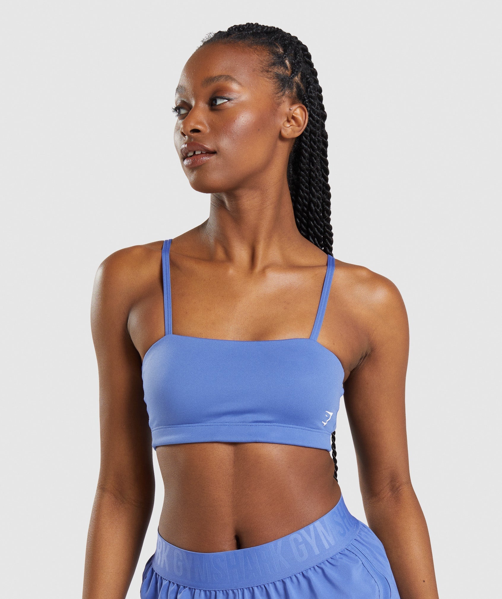 Blue Women's Gymshark Bandeau Sports Bra | DOMUGE-612