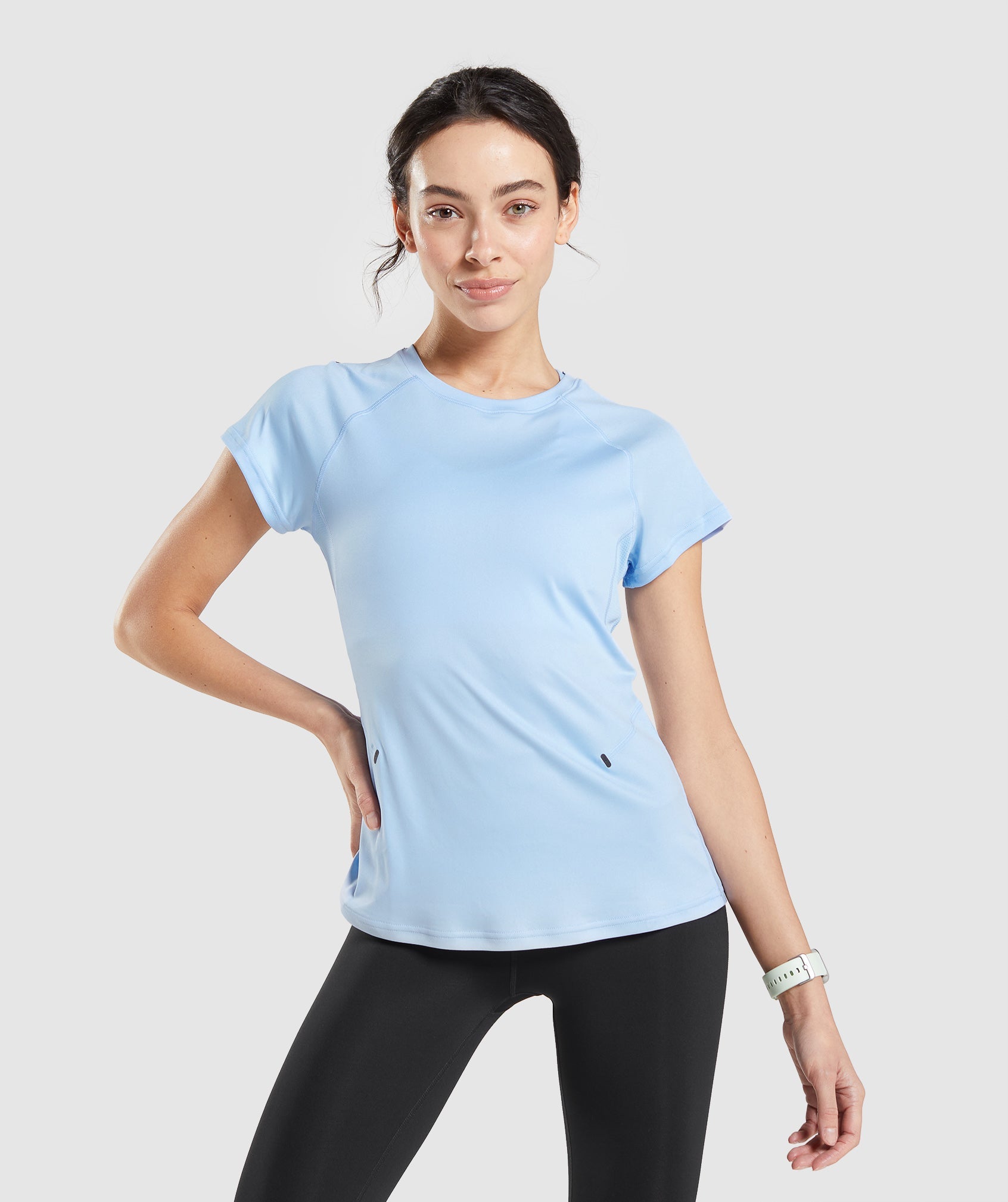 Blue Women's Gymshark Speed T Shirts | ASUKJW-183