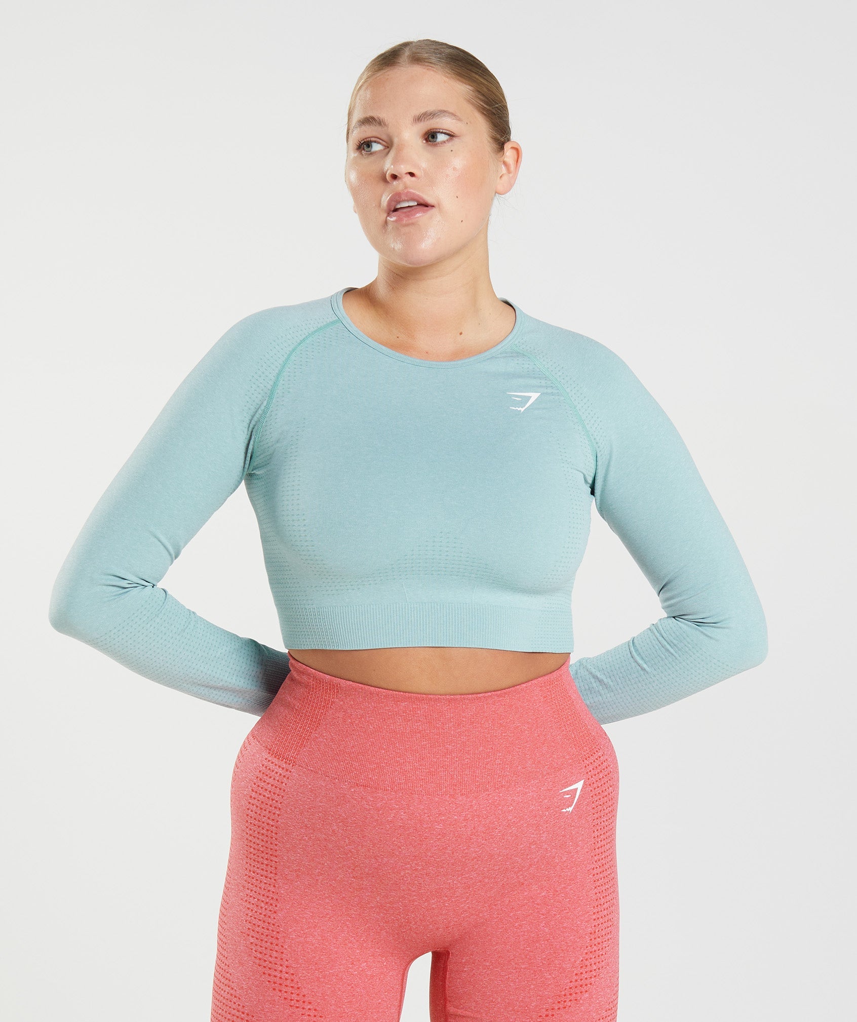 Blue Women's Gymshark Vital Seamless 2.0 Crop Tops | GMVSDB-521