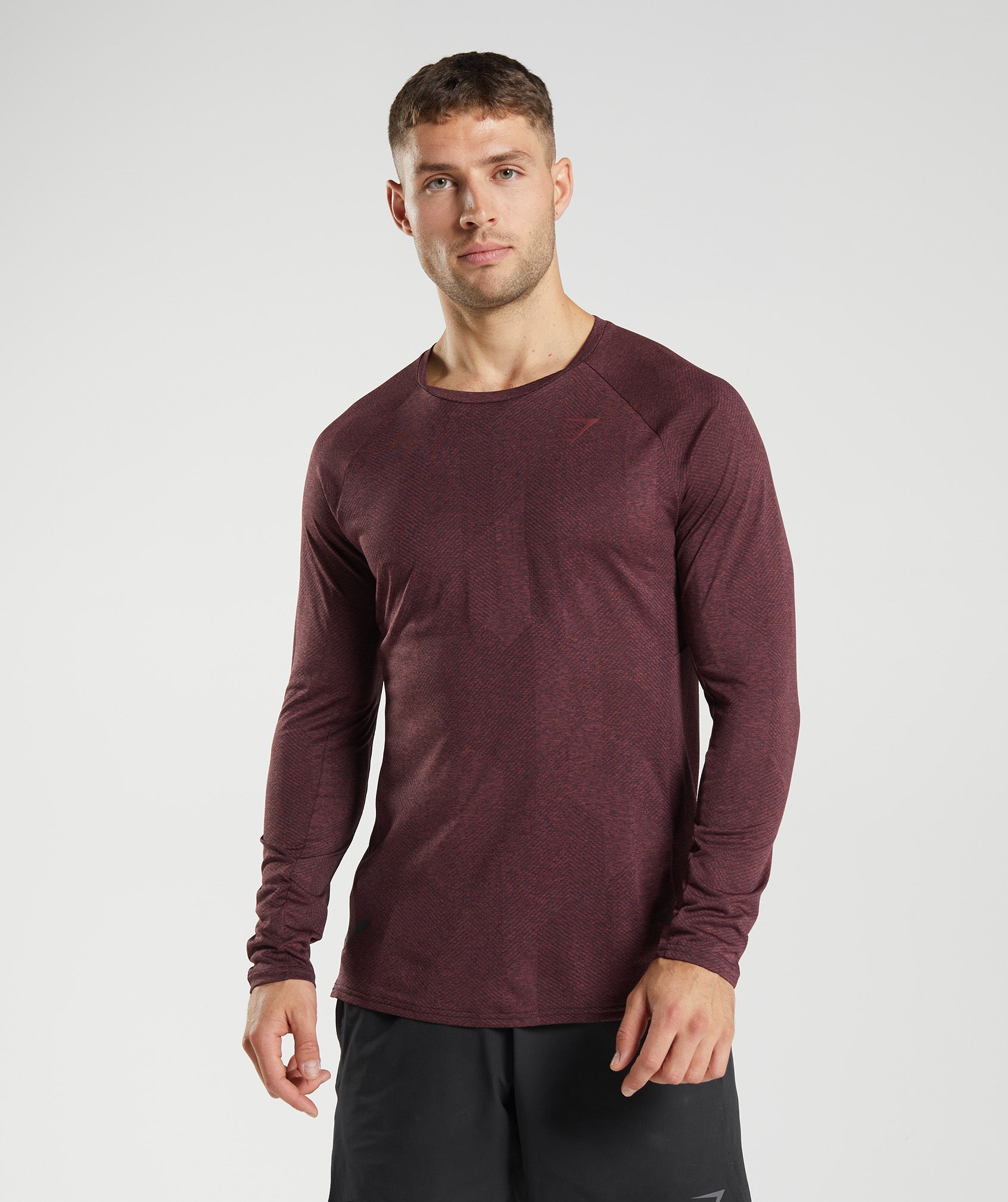 Brown Men's Gymshark Apex Long Sleeve T Shirts | XOAREH-678