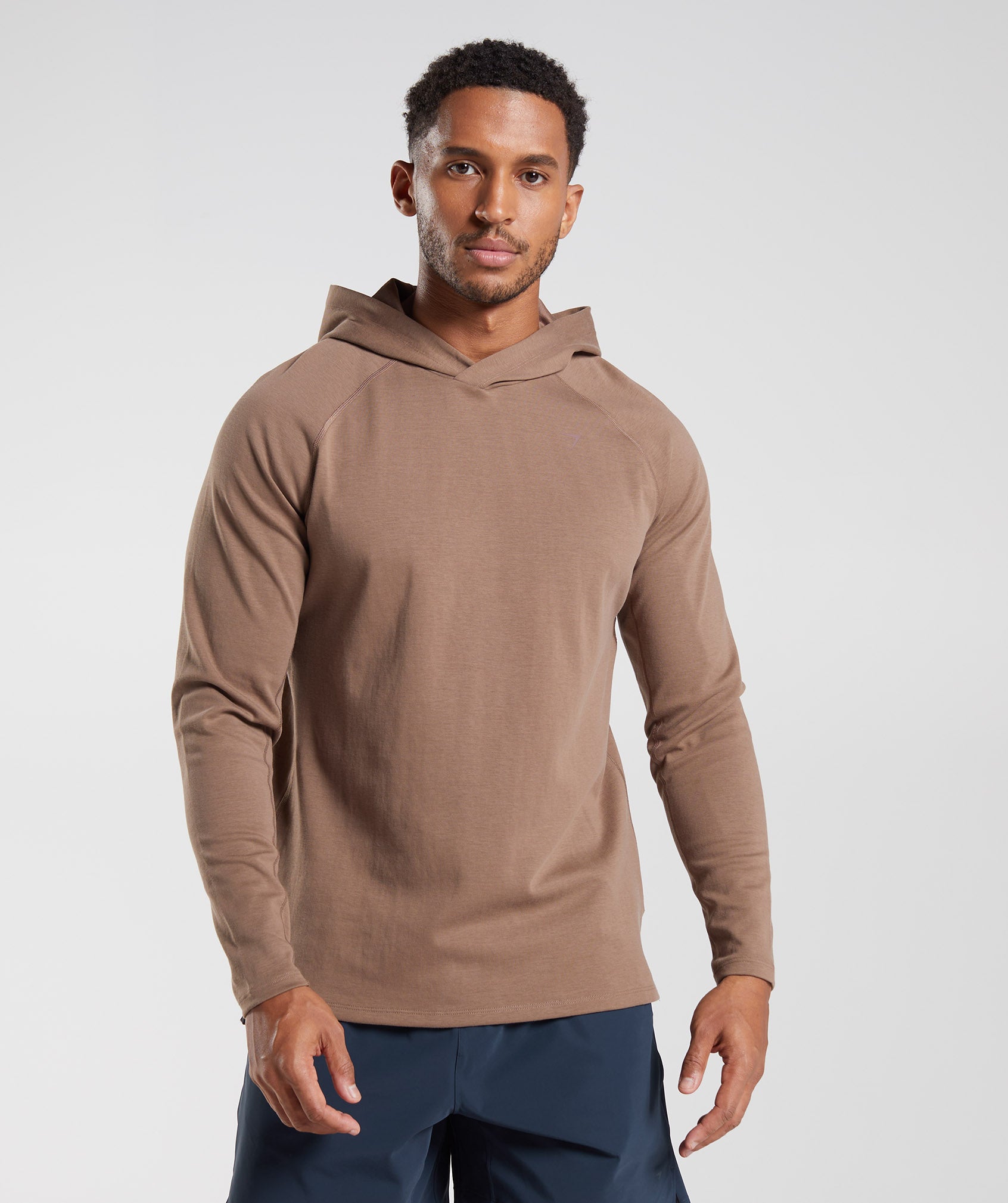 Brown Men's Gymshark Studio Hoodie | SNCVTA-497