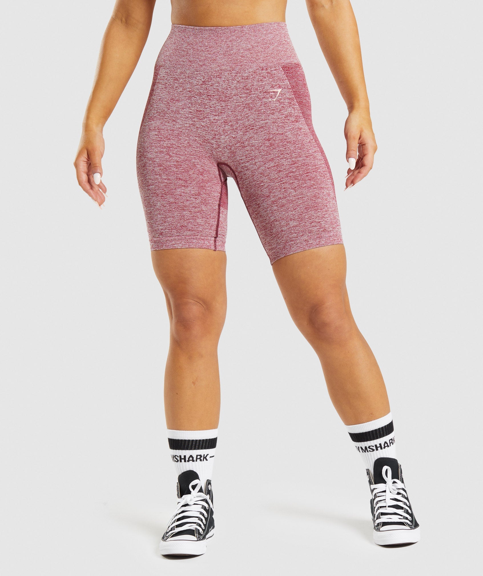 Burgundy Women's Gymshark Flex Cycling Shorts | NBHTAR-640