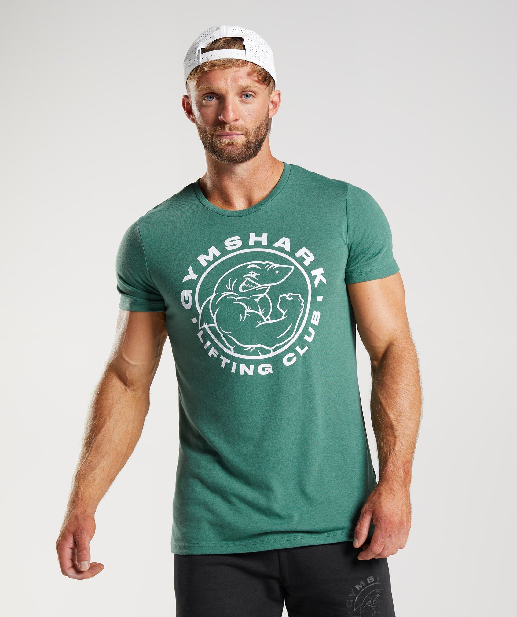 Green Men's Gymshark Legacy T Shirts | YPXGFB-829