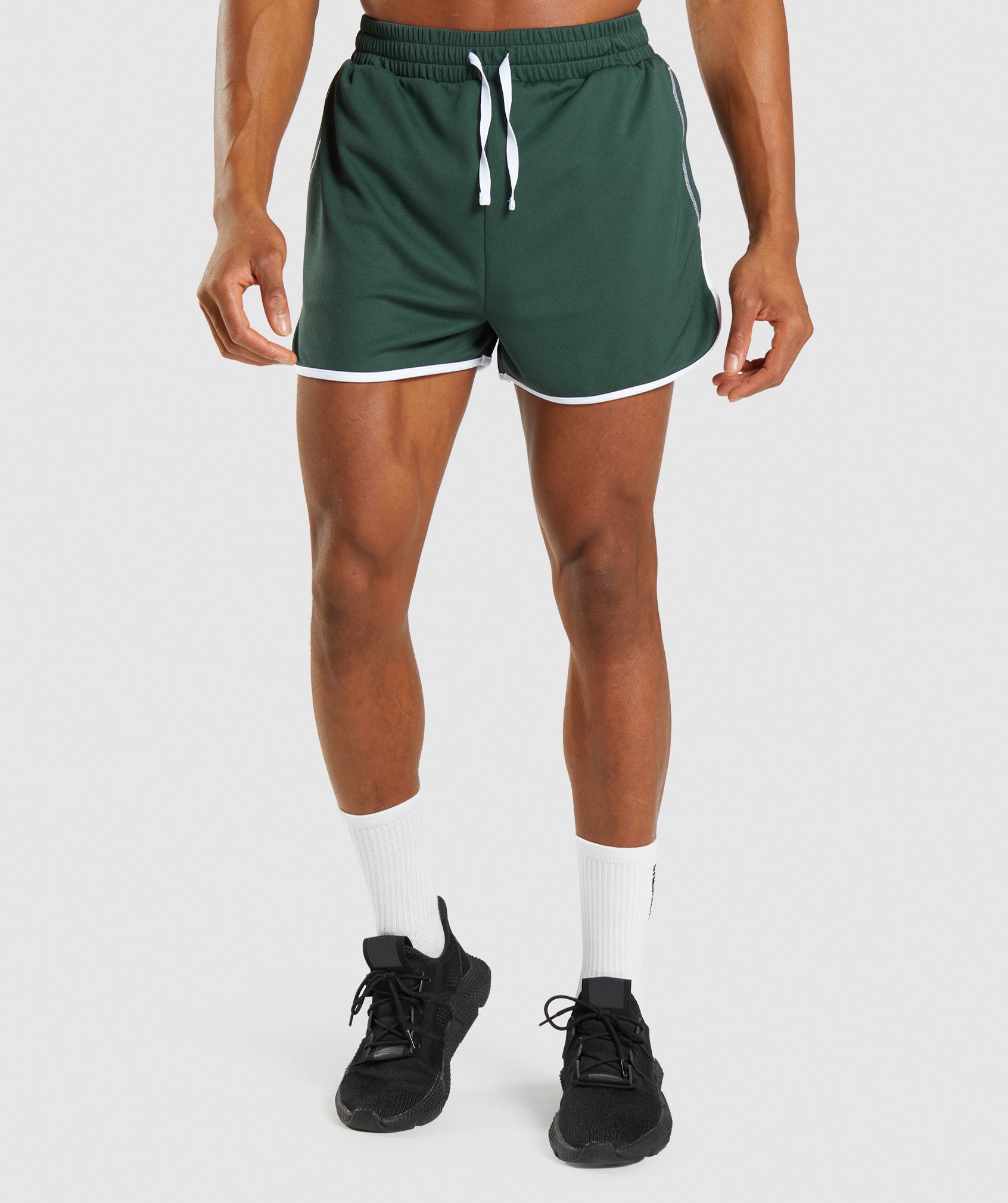 Green Men's Gymshark Recess 3" Shorts | SUIPAF-827