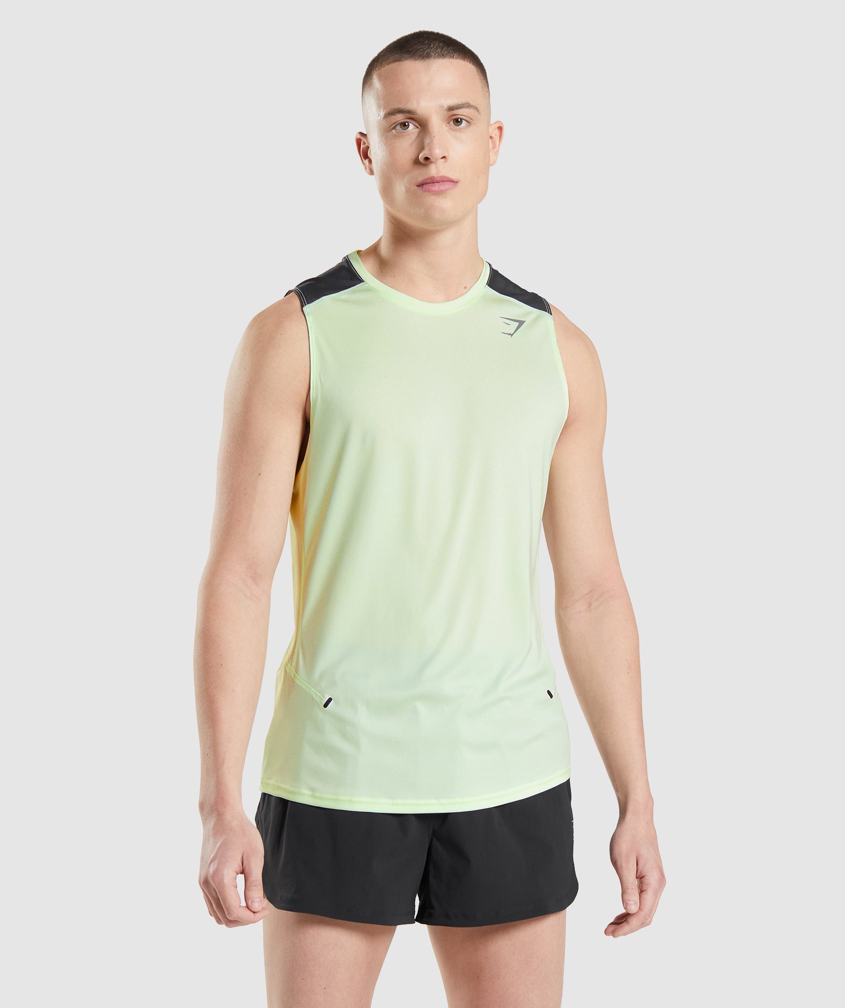 Green Men's Gymshark Speed Evolve Tanks | RZJKMB-392