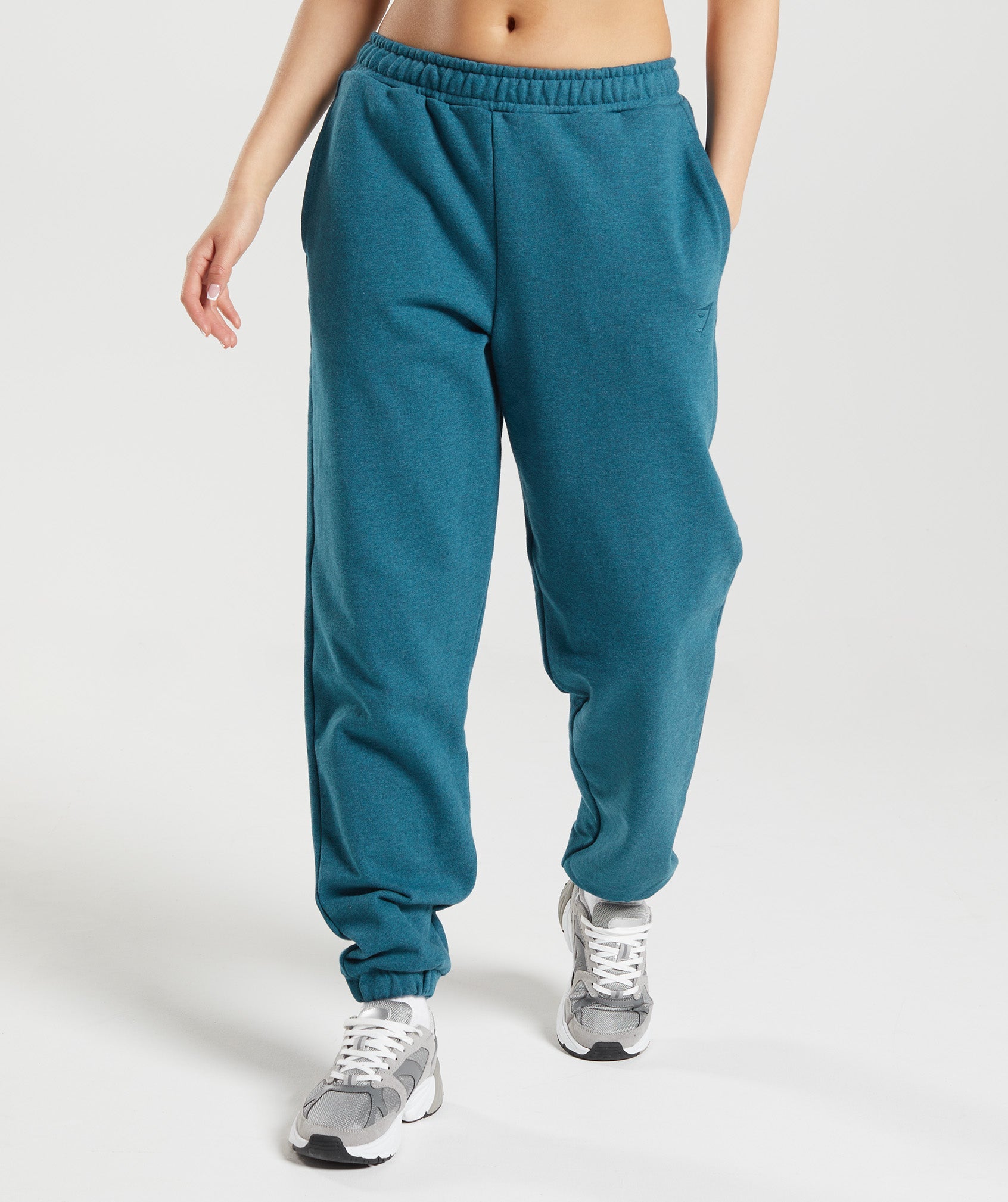 Grey Blue Women's Gymshark Rest Day Sweats Jogger | BWCUZJ-902