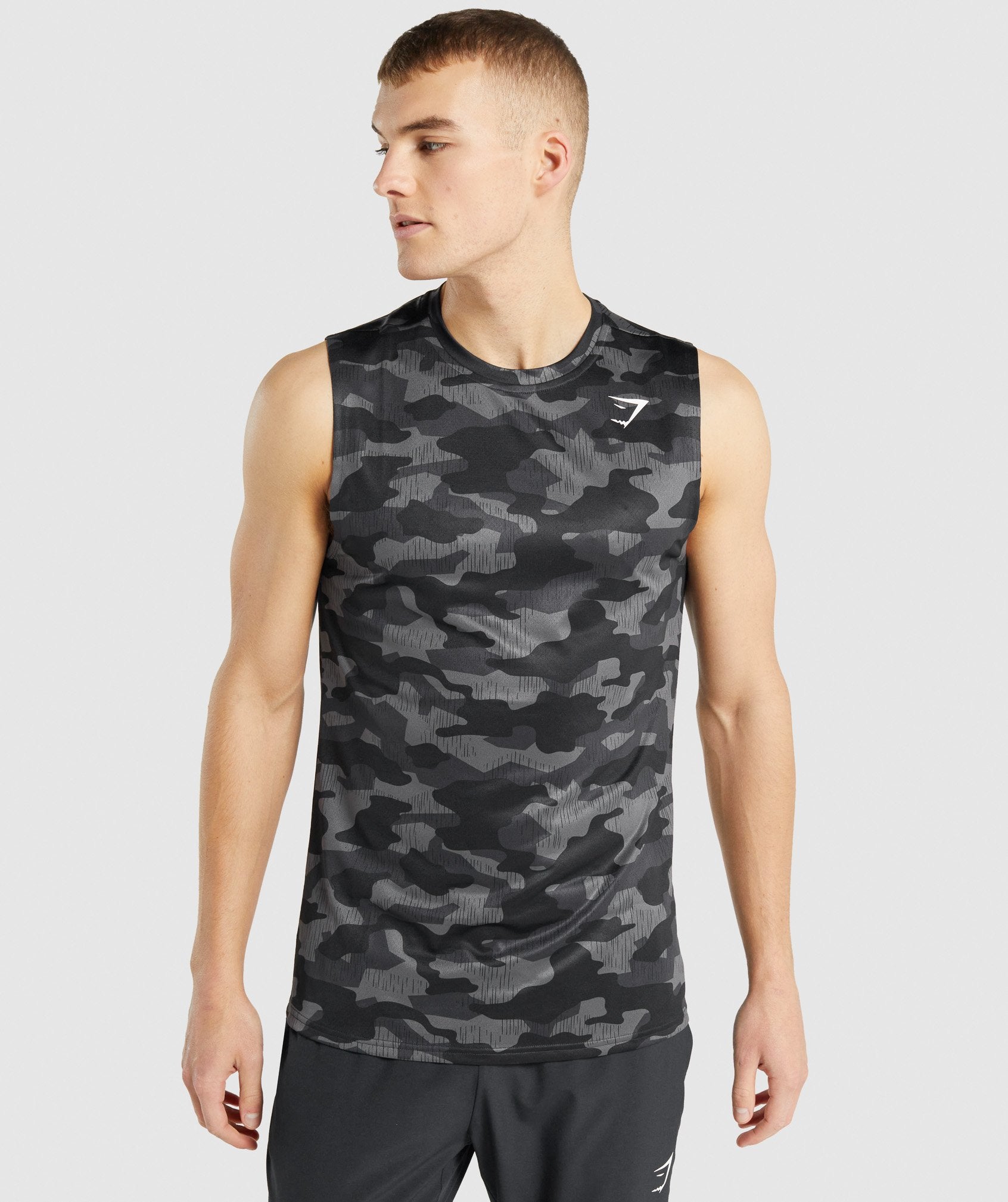 Grey Men's Gymshark Arrival Sleeveless Tanks | NZUOGS-782