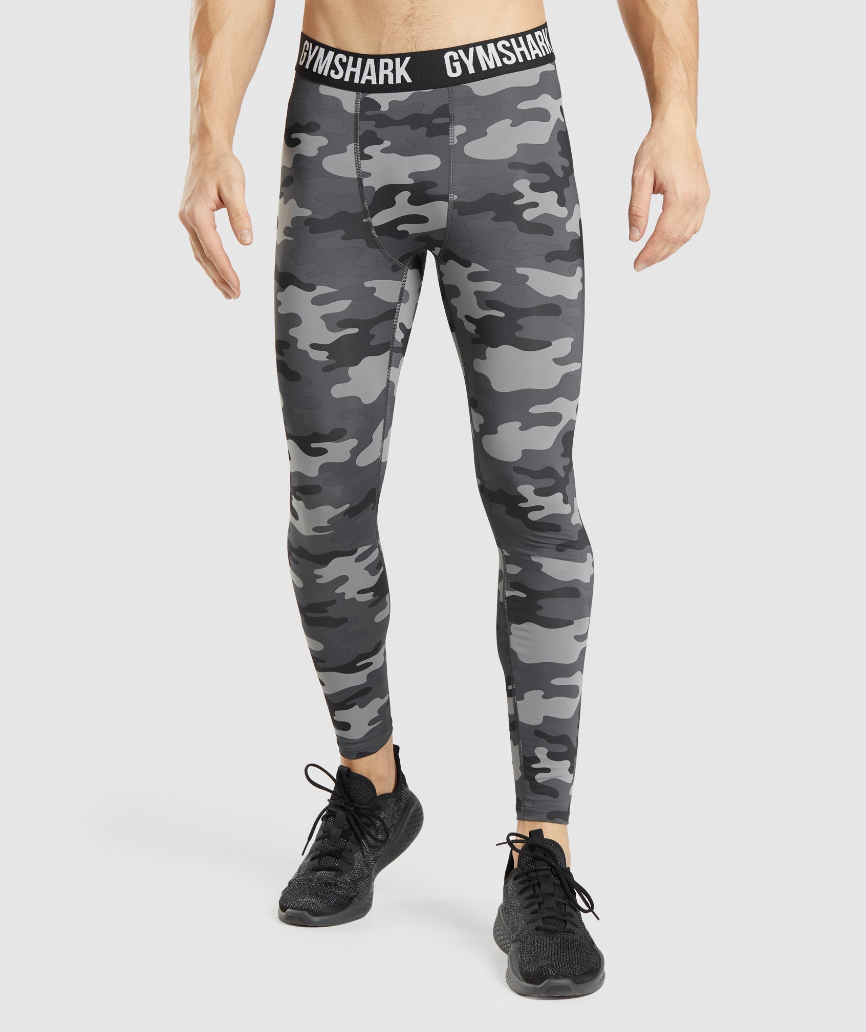 Grey Men's Gymshark Element Baselayer Leggings | HVZMXI-054