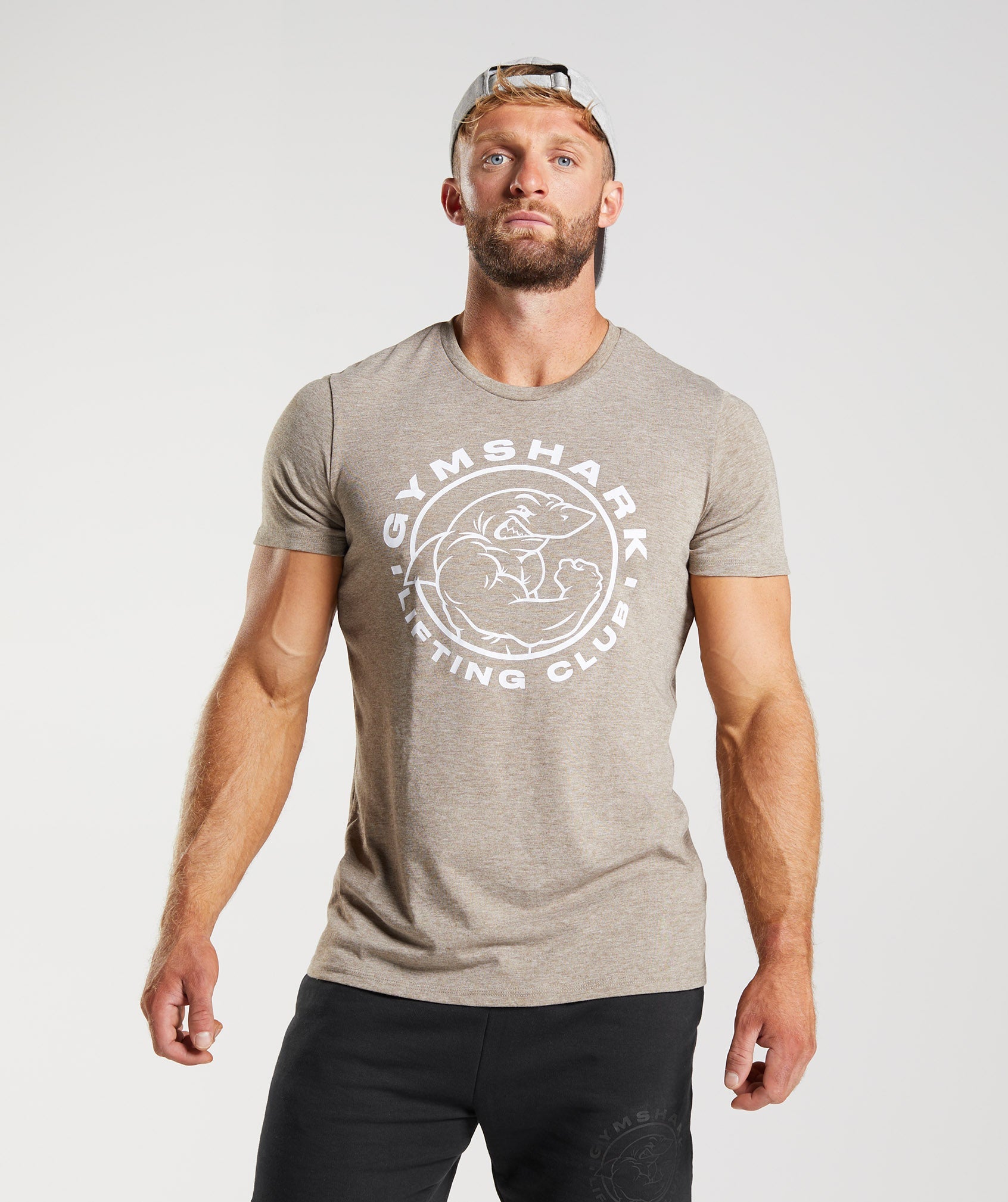 Grey Men's Gymshark Legacy T Shirts | WHDUQL-592