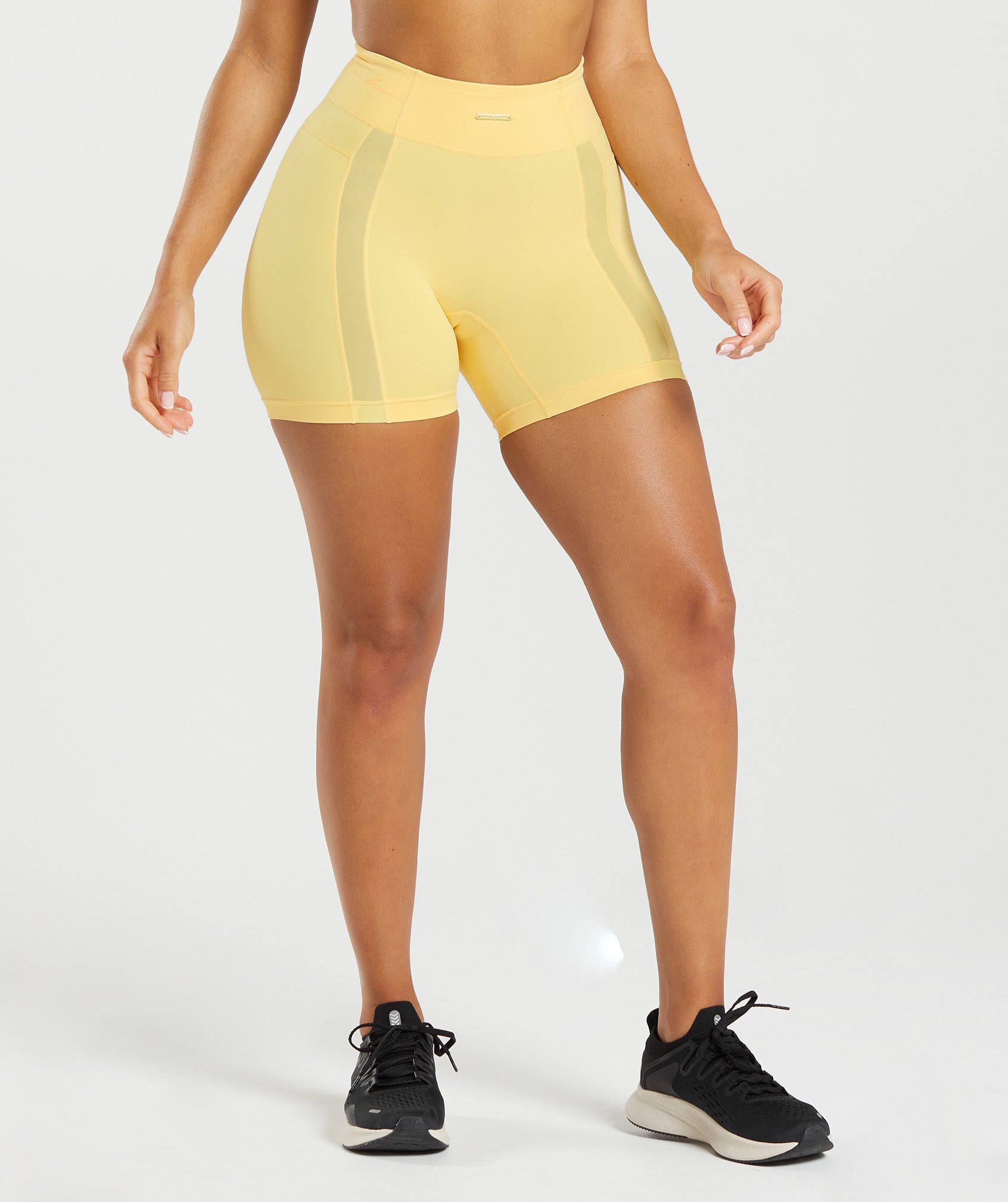 Lemon Women's Gymshark Whitney Mesh Shorts | FOBEQT-578