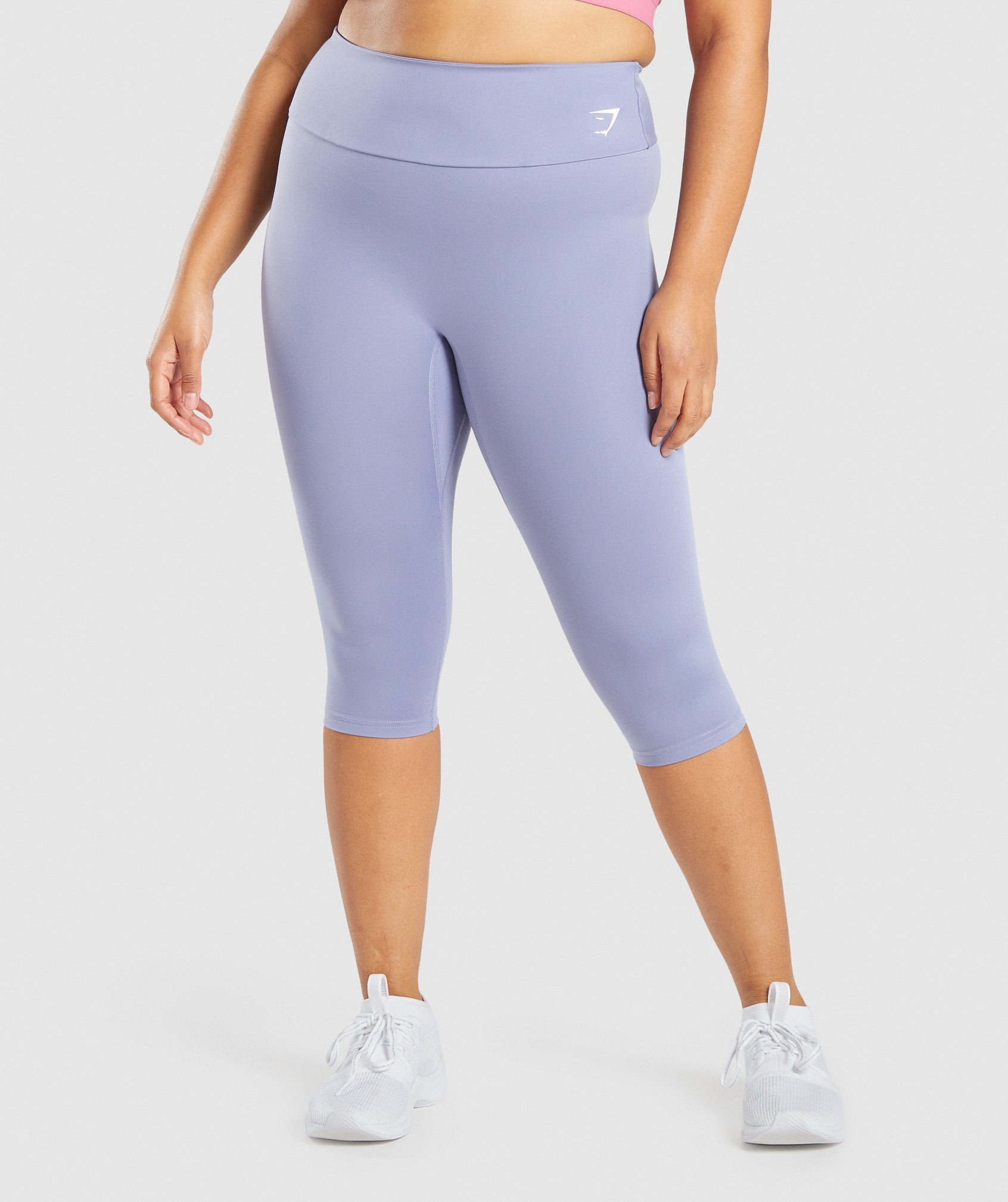 Light Blue Women's Gymshark Training Cropped Leggings | MTBKDQ-460