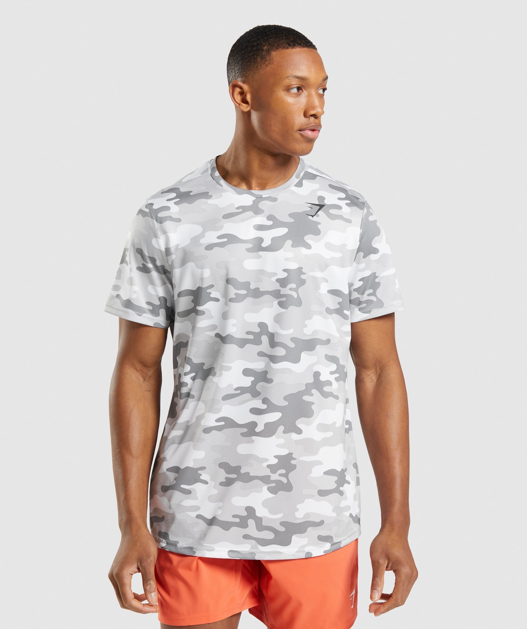 Light Grey Men's Gymshark Arrival T Shirts | AYWXUL-075