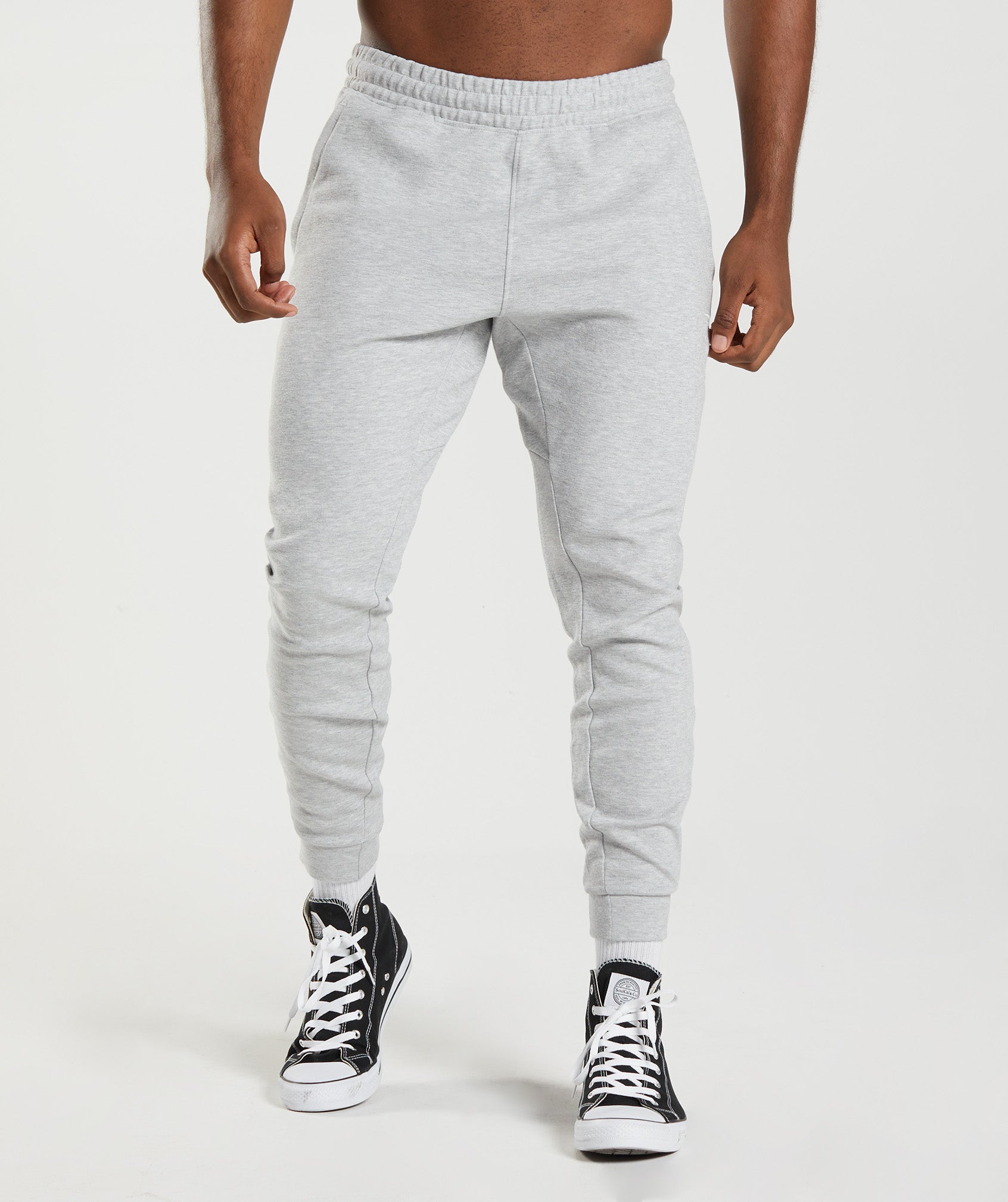 Light Grey Men's Gymshark React Jogger | BQPGEF-086