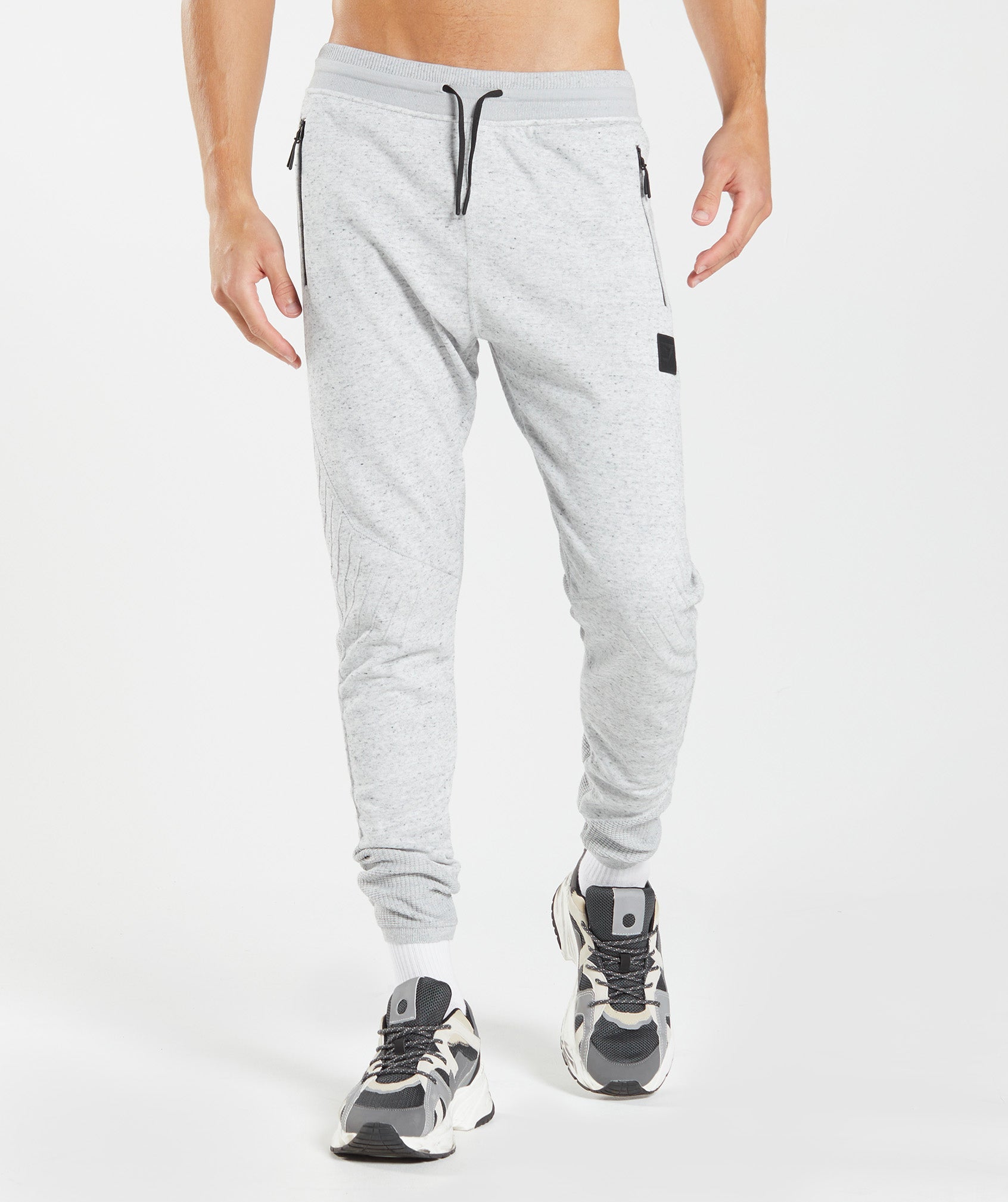 Light Grey Men's Gymshark Retake Knit Jogger | RFTHIM-138