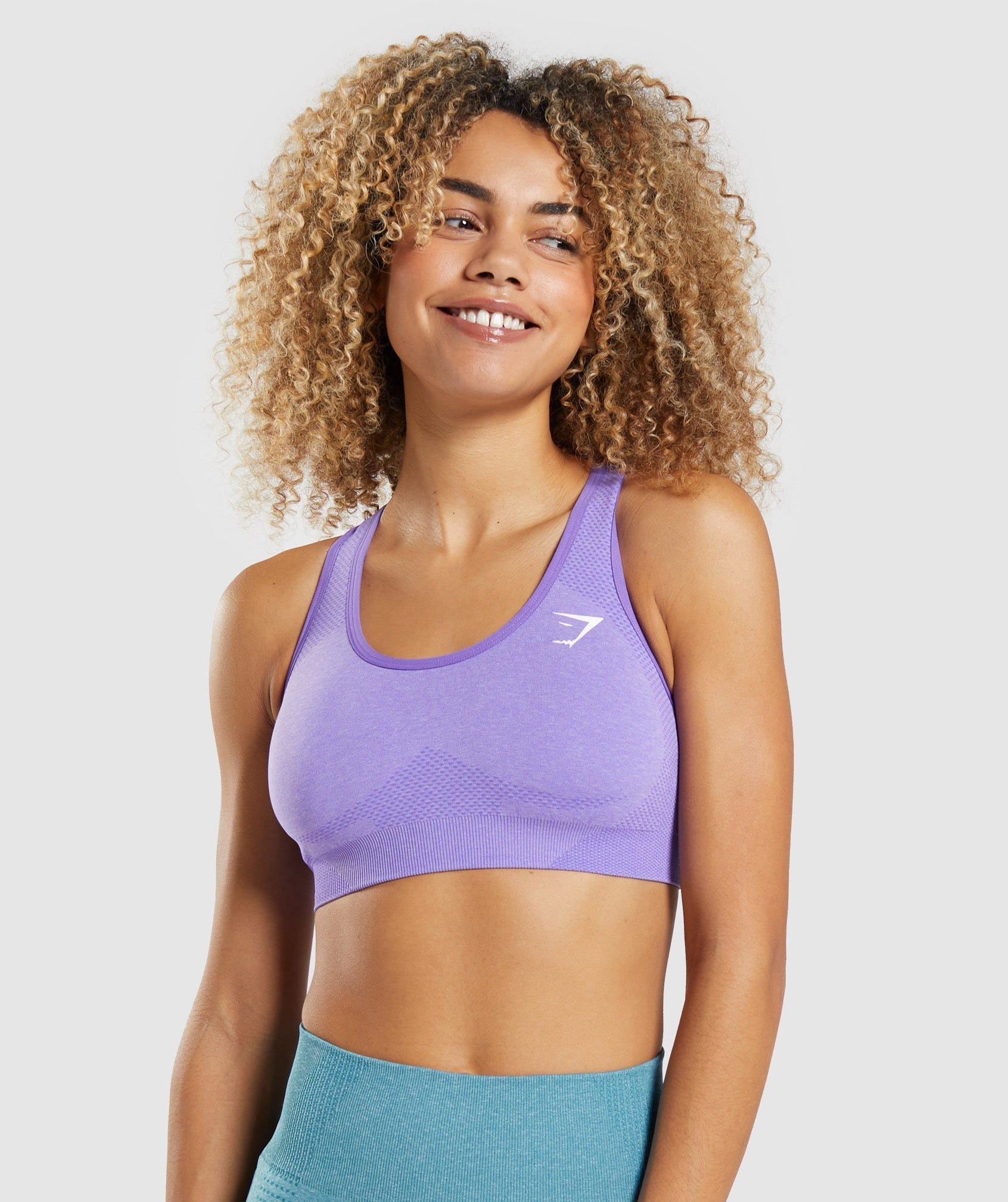 Light Purple Women's Gymshark Vital Seamless 2.0 Sports Bra | JCLKWE-475