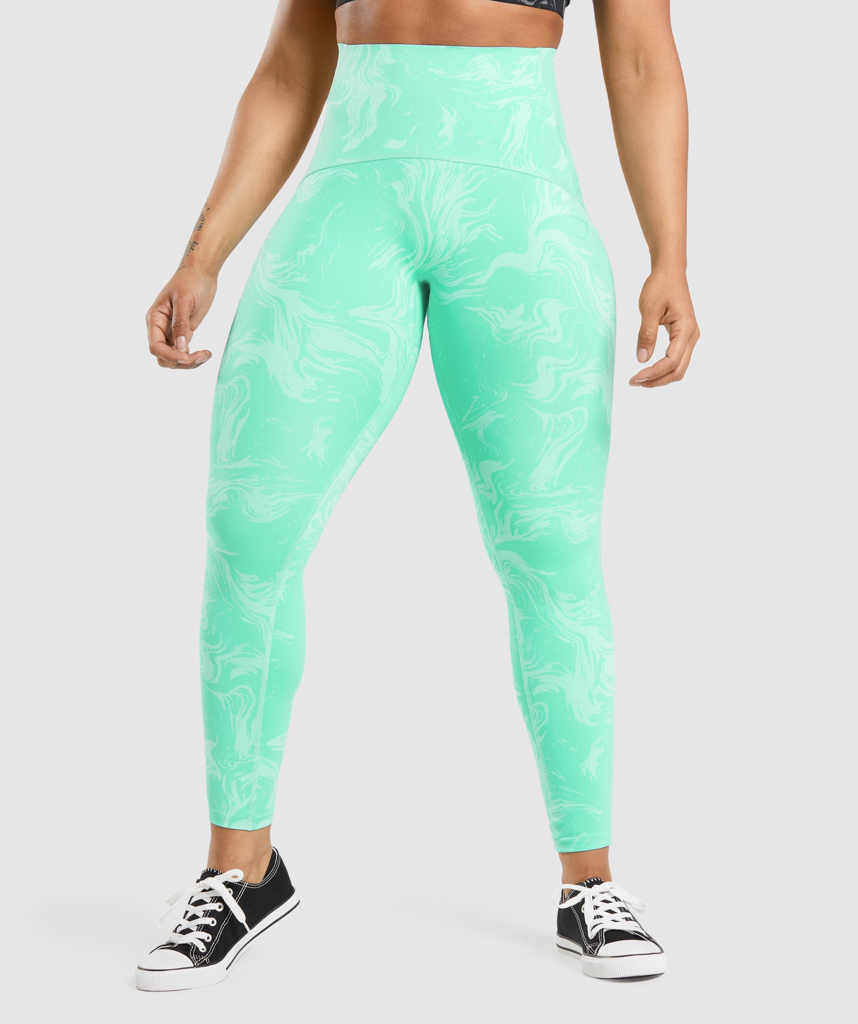 Light Turquoise Women's Gymshark GS Power High Rise Leggings | VXPMBD-981