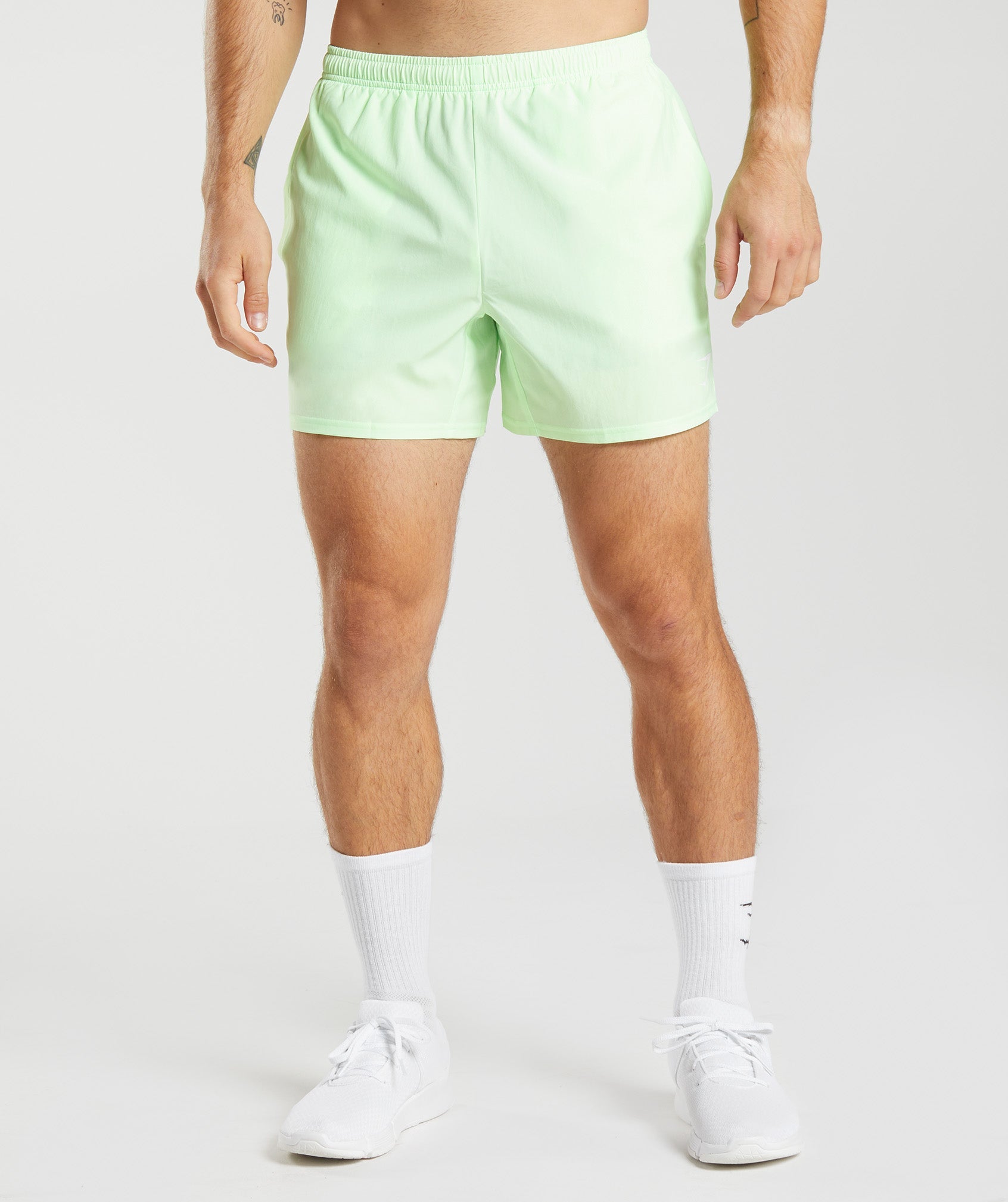 Mint Men's Gymshark Arrival 5" Shorts | UABTED-459