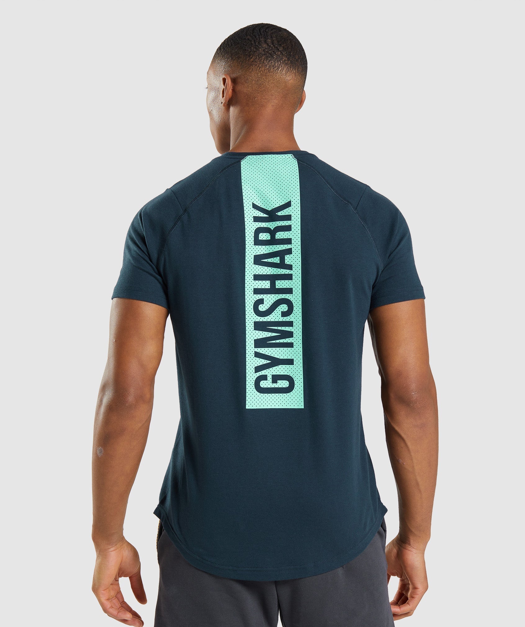 Navy Men's Gymshark Bold T Shirts | UEVRIJ-190