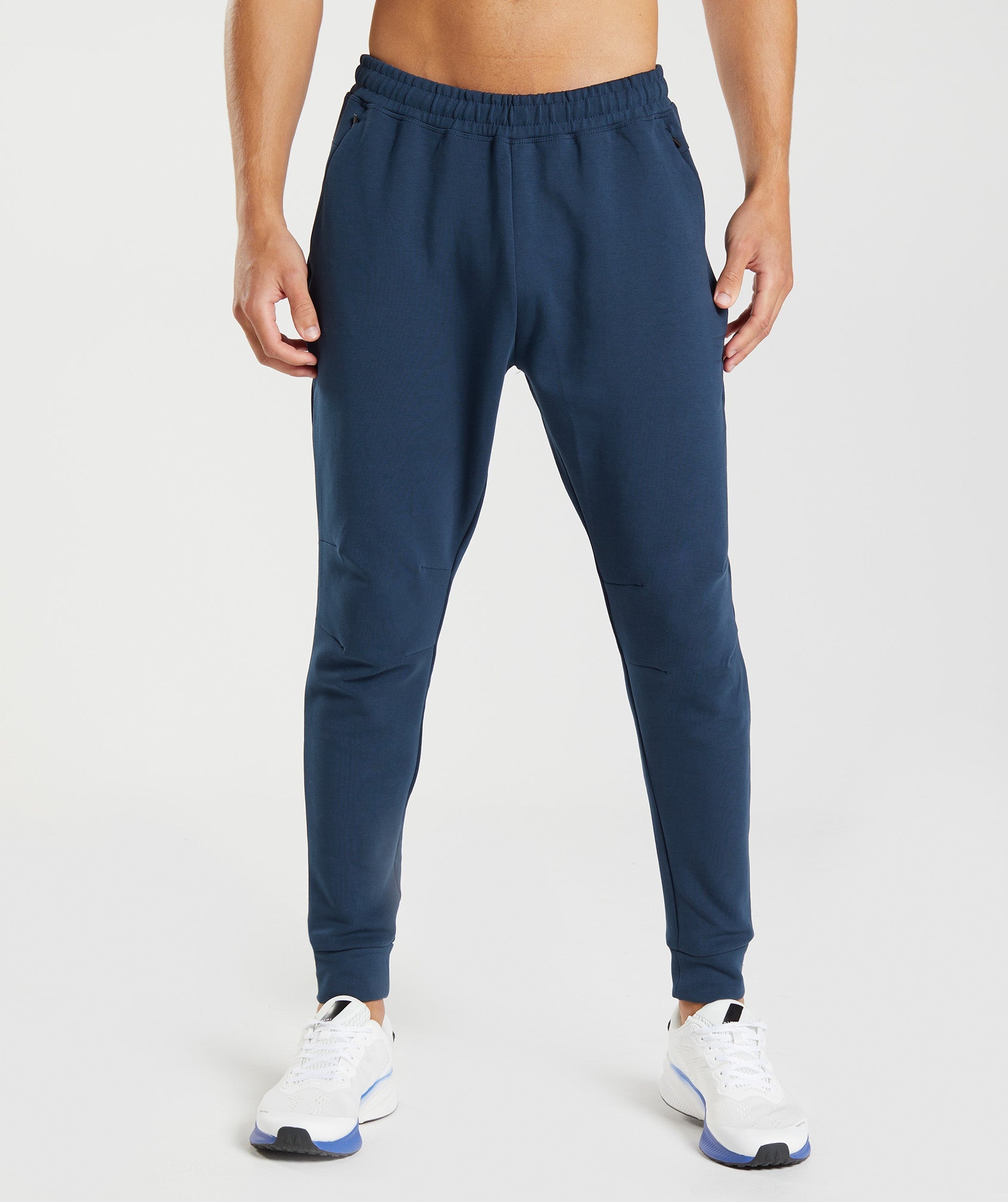 Navy Men's Gymshark Rest Day Knit Jogger | TPNIOZ-514