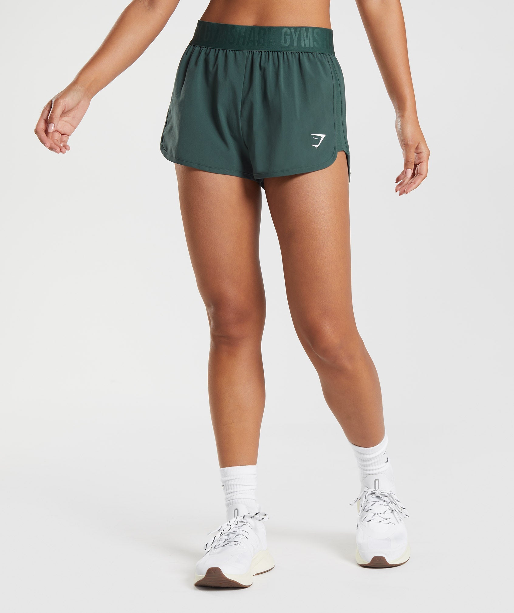 Obsidian Green Women's Gymshark Training Loose Fit Shorts | KLBTHV-275