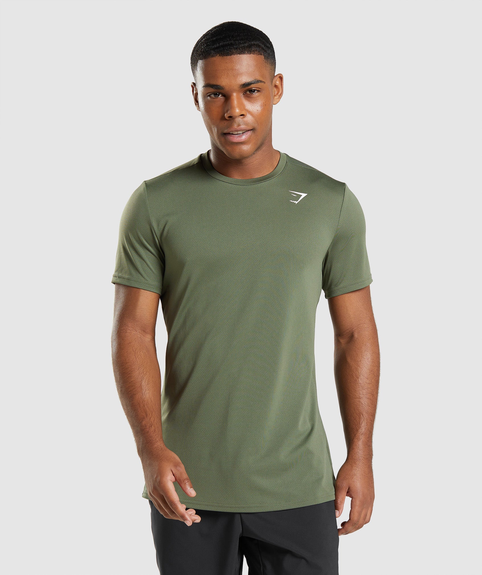 Olive Men's Gymshark Arrival T Shirts | NOHDSB-839