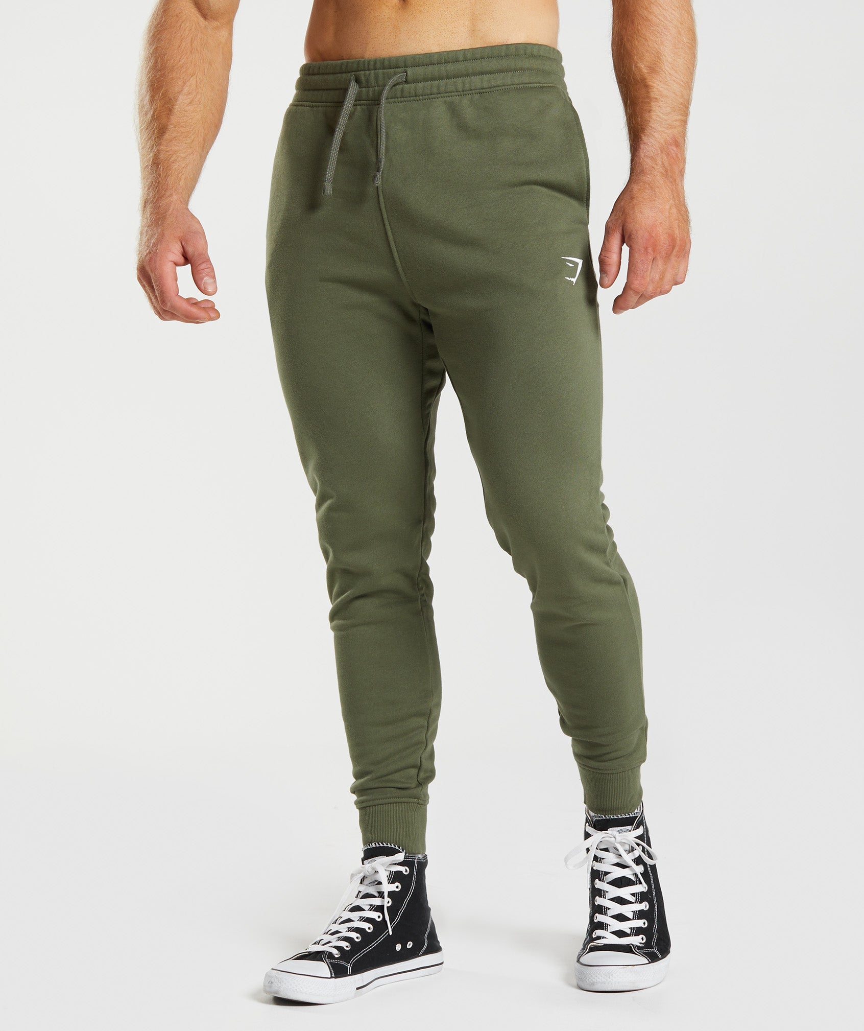 Olive Men's Gymshark Crest Jogger | UGXTMB-406