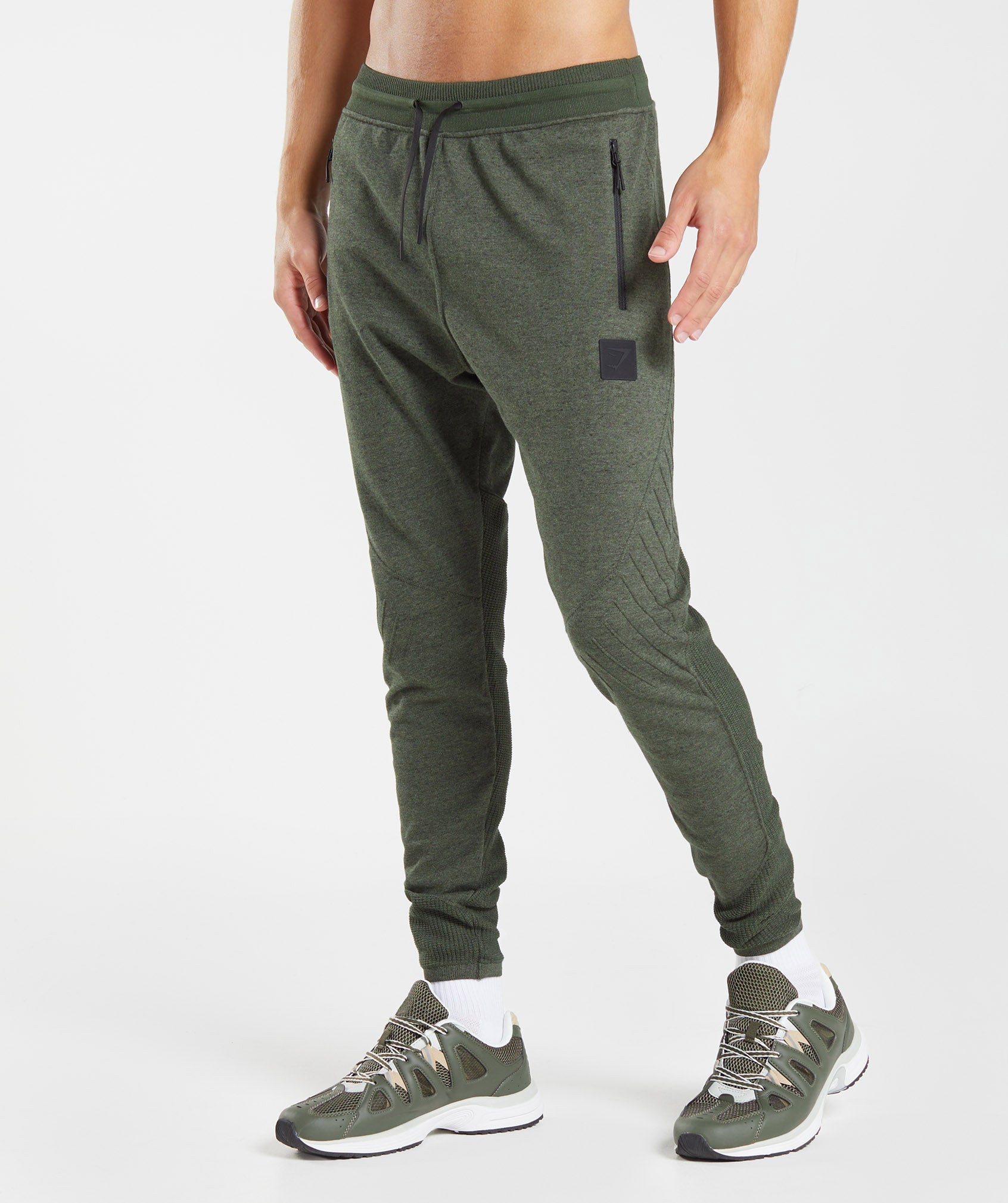 Olive Men's Gymshark Retake Knit Jogger | JRPAXS-501