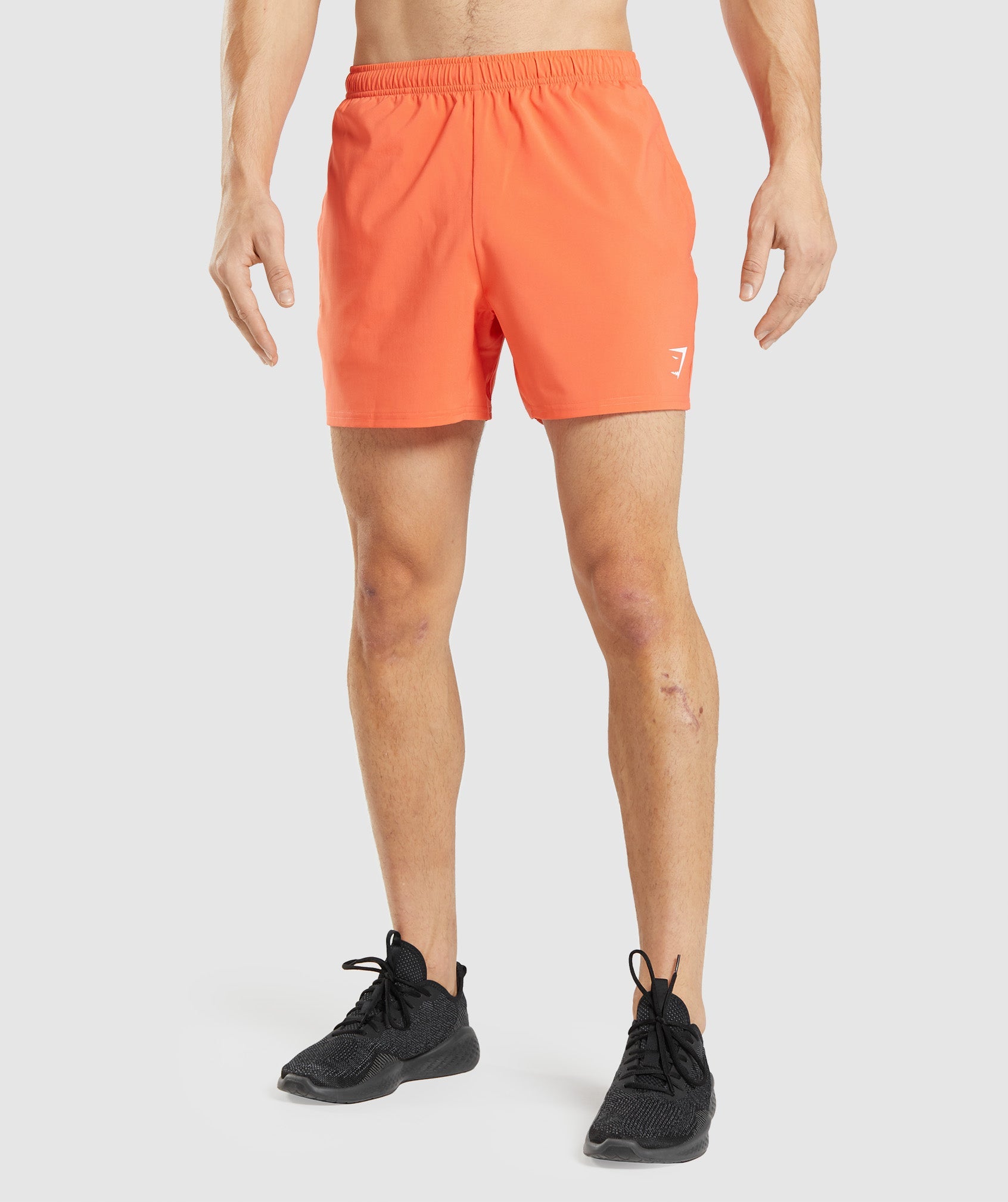 Orange Men's Gymshark Arrival 5" Shorts | ABHCRD-831