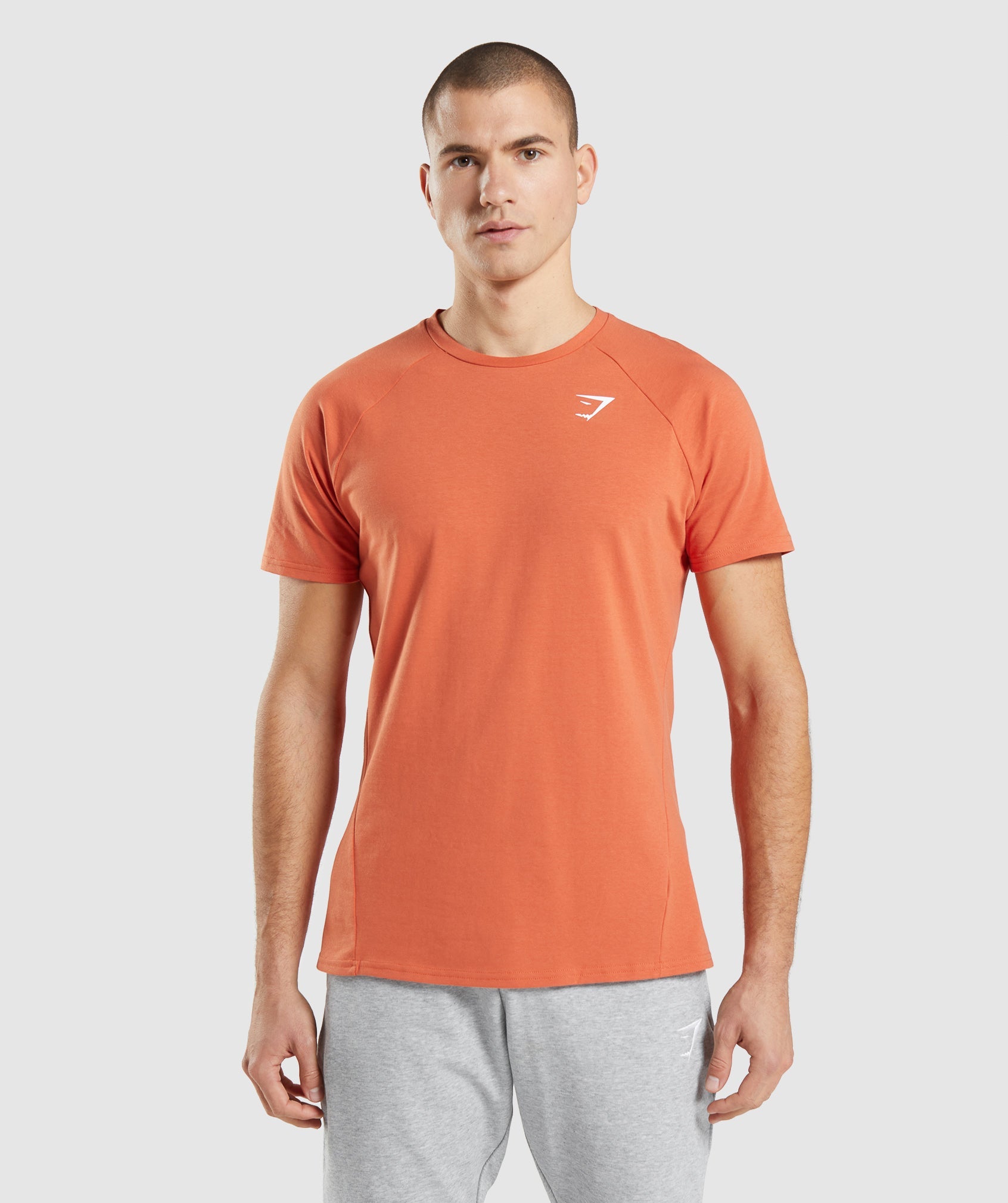 Orange Men's Gymshark Critical T Shirts | THGIAW-245