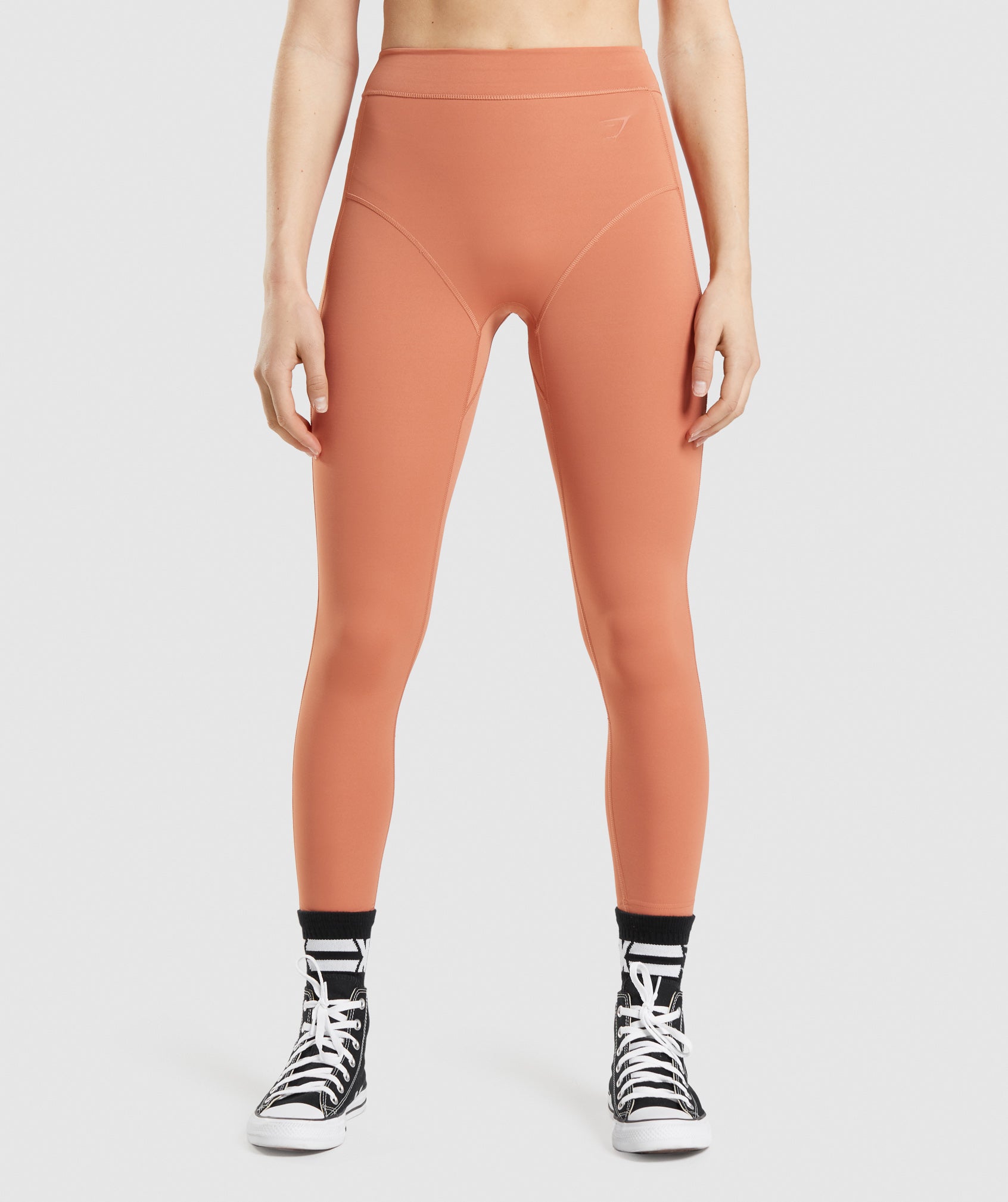 Orange Women's Gymshark KK Fit 7/8 Leggings | BGJPHT-657