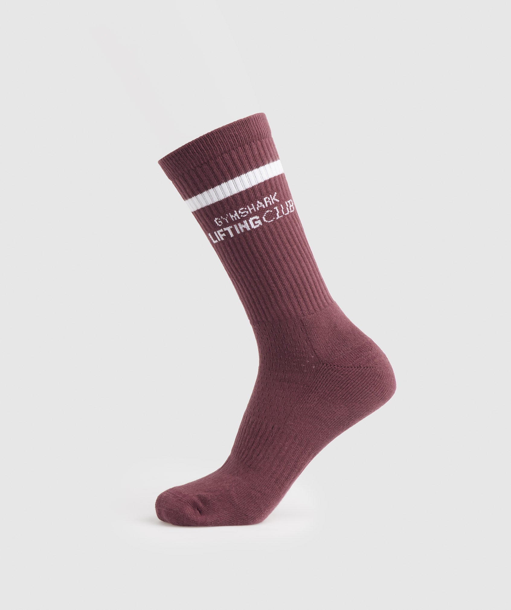 Pink Brown / White Women's Gymshark Social Club Double Stripe 1pk Sock Socks | TEXJPW-473