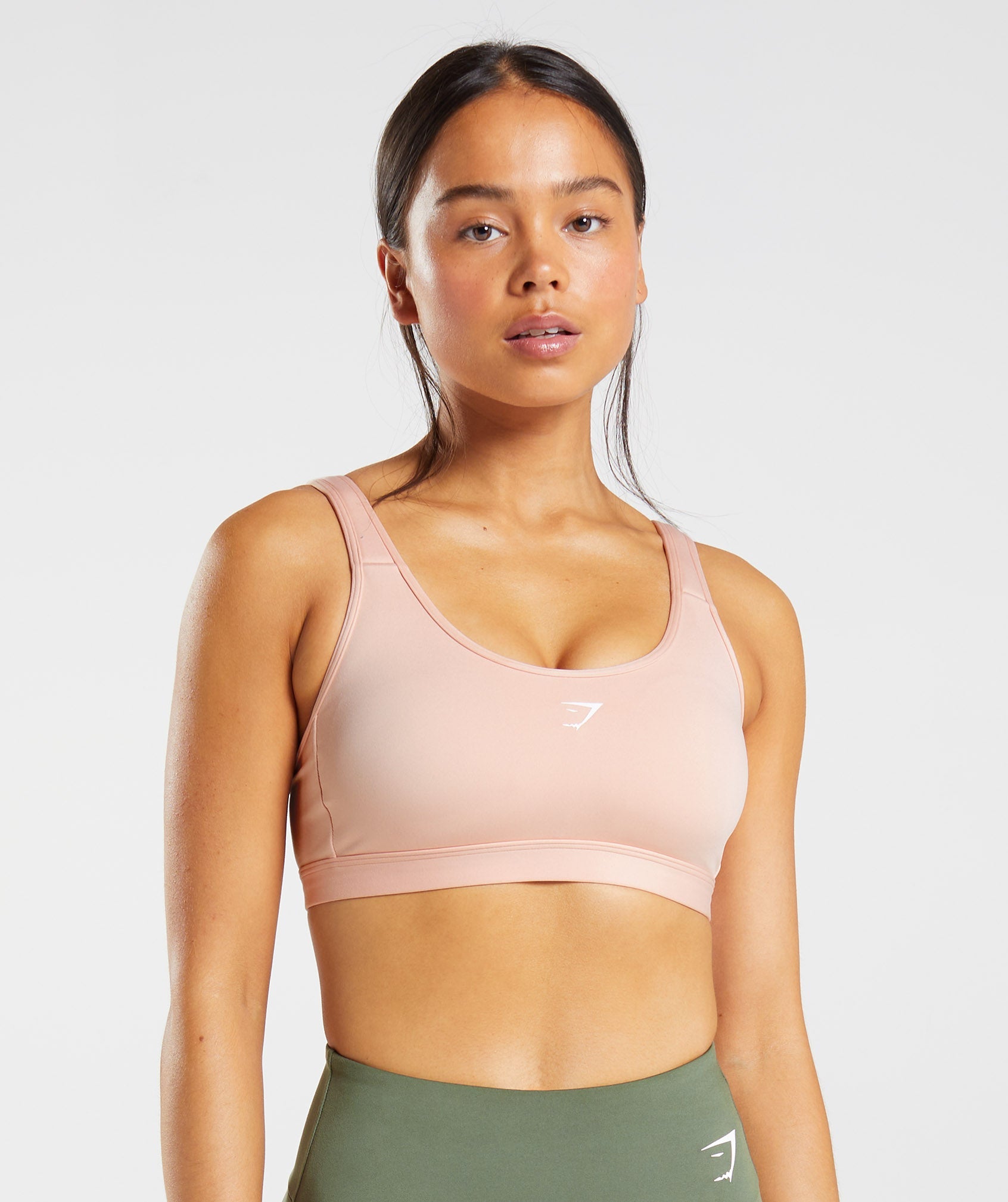 Pink Women's Gymshark Fraction Sports Bra | YZHAQL-582