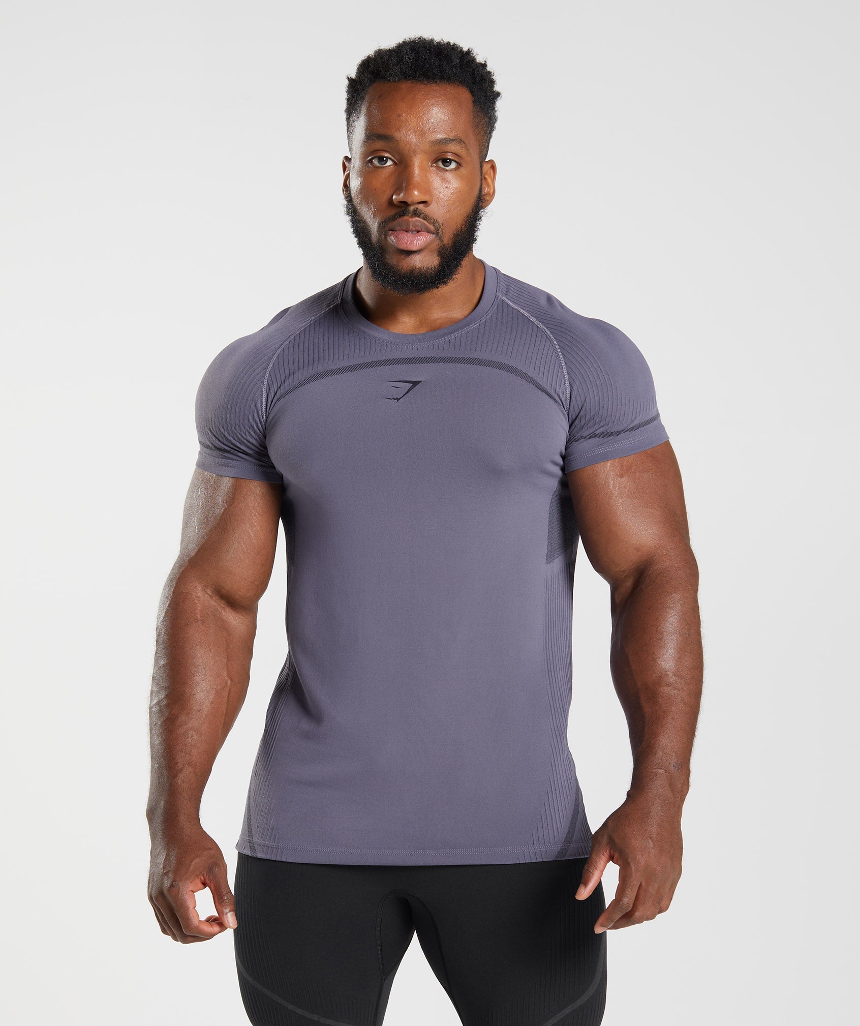 Purple Men's Gymshark 315 Seamless T Shirts | OHRUWI-023